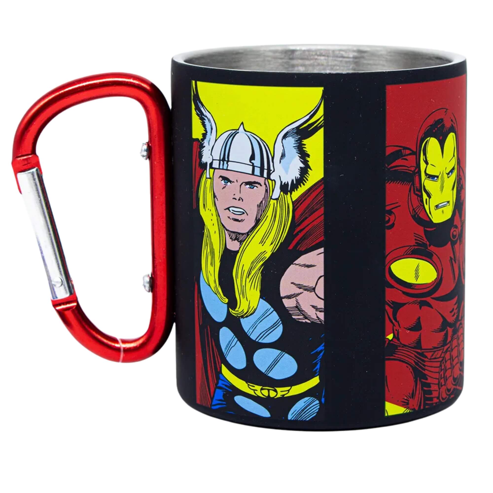 VAR Caneca Mosquetão 300ml Aço Inox – Escolha seu Tema