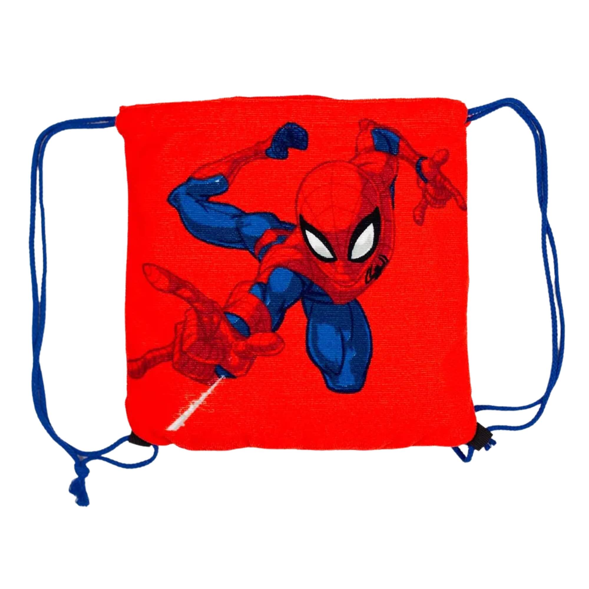VAR Toalha de Praia 2 em 1 que Vira Bolsa - Zona Criativa (Escolha) Tema:Homem Aranha