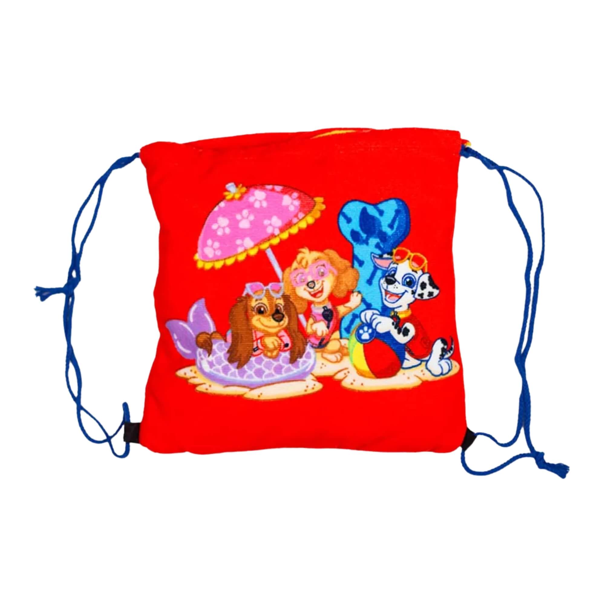 VAR Toalha de Praia 2 em 1 que Vira Bolsa - Zona Criativa (Escolha) Tema:Patrulha Canina