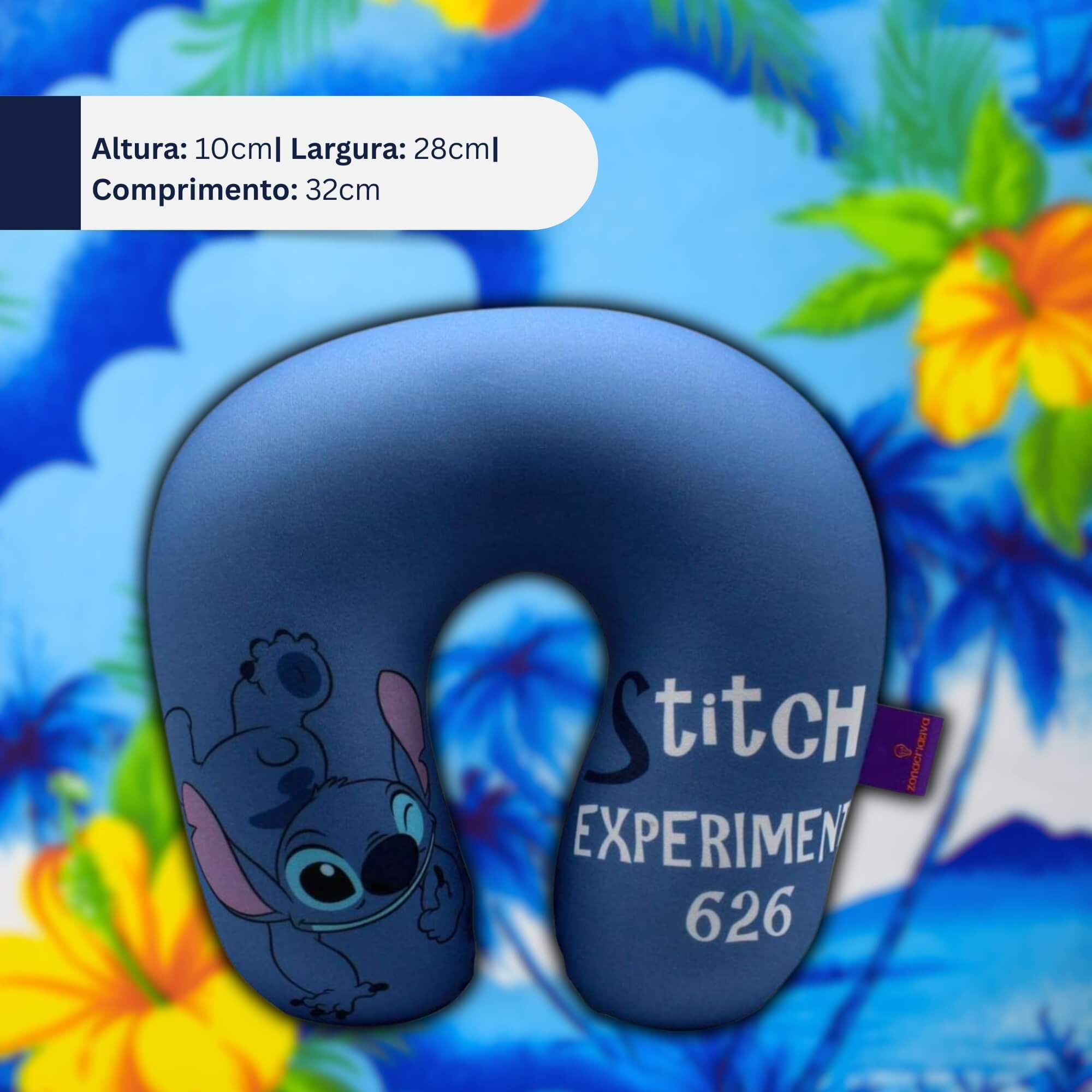 VAR Almofada de Pescoço para Viagem Zona Criativa (Escolha) Modelo/Personagem:Stitch