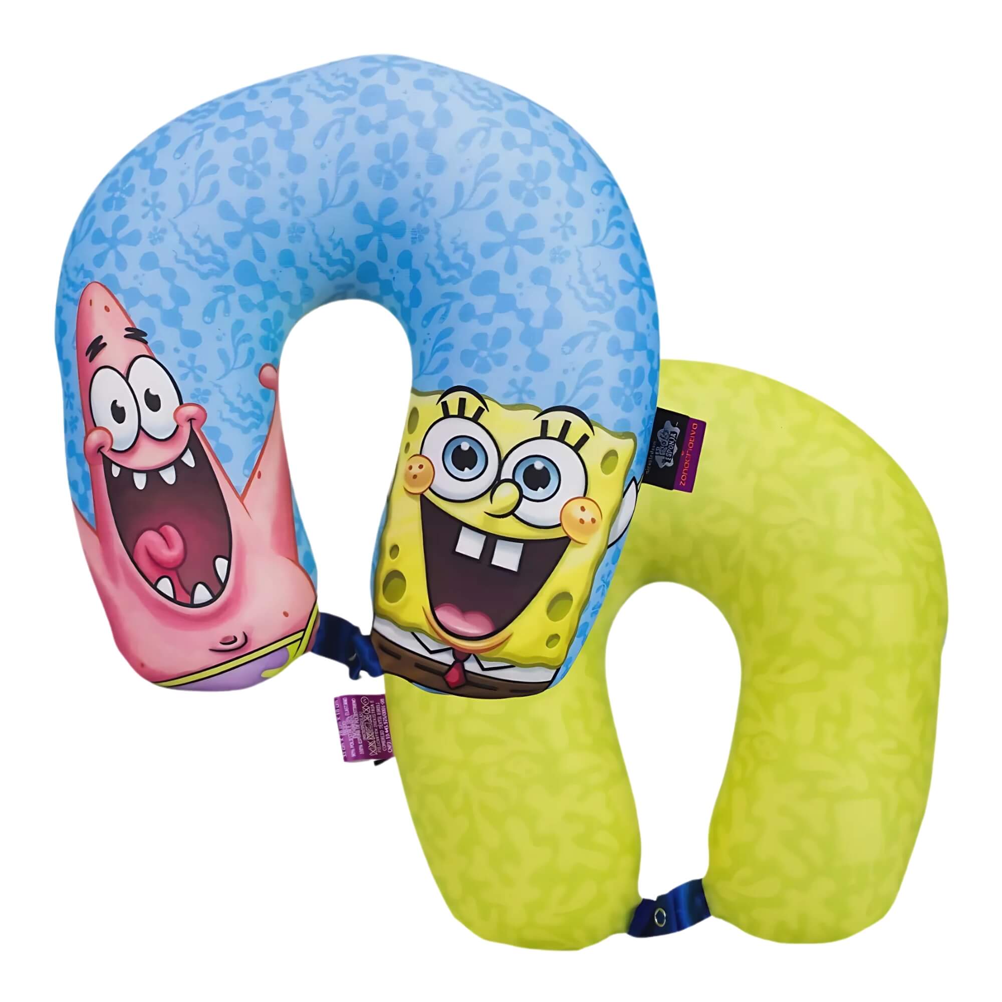 VAR Almofada de Pescoço para Viagem Zona Criativa (Escolha) Modelo/Personagem:Bob Esponja