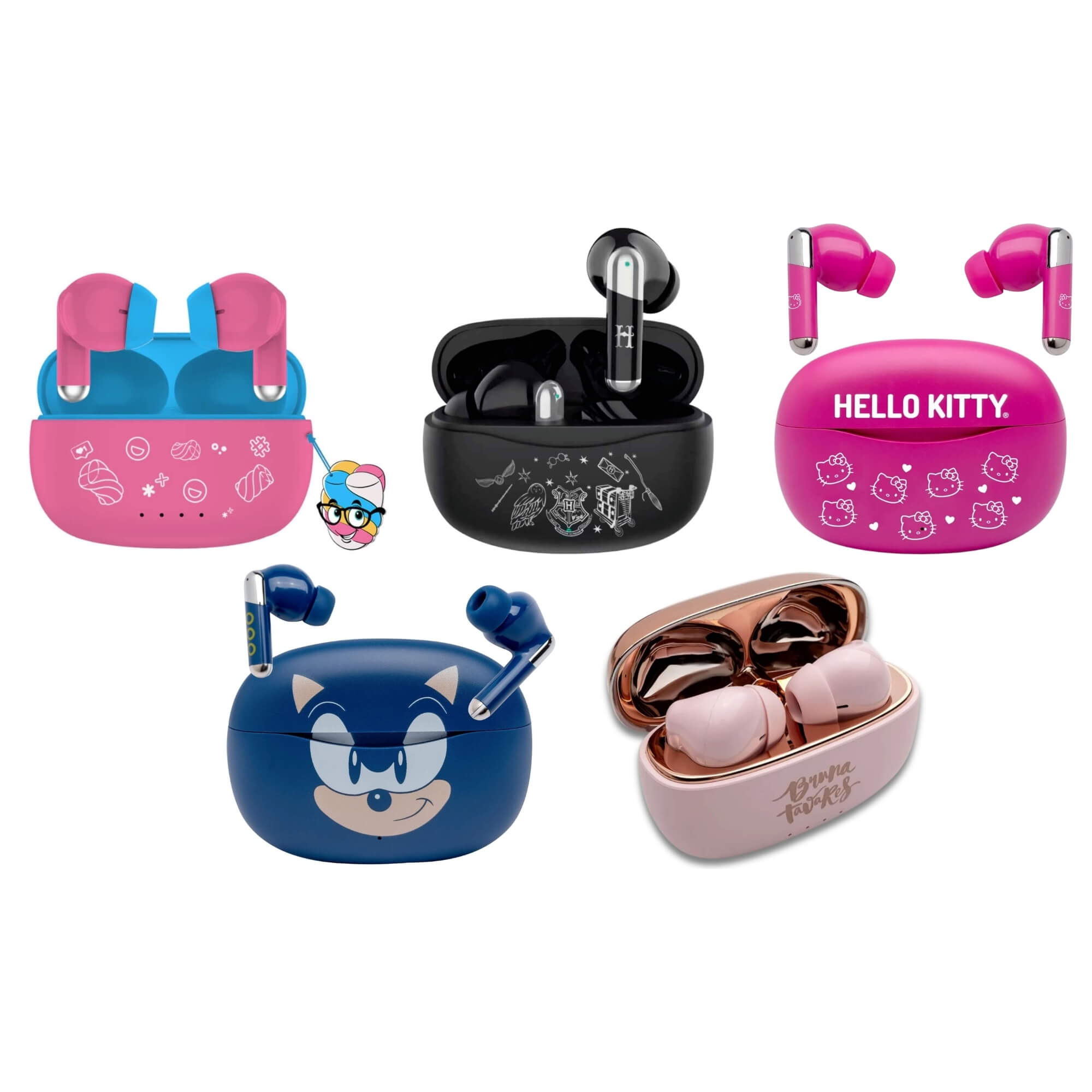 VAR Fone Sem Fio Earbuds Case Carregador Bluetooth Leonora (Escolha)