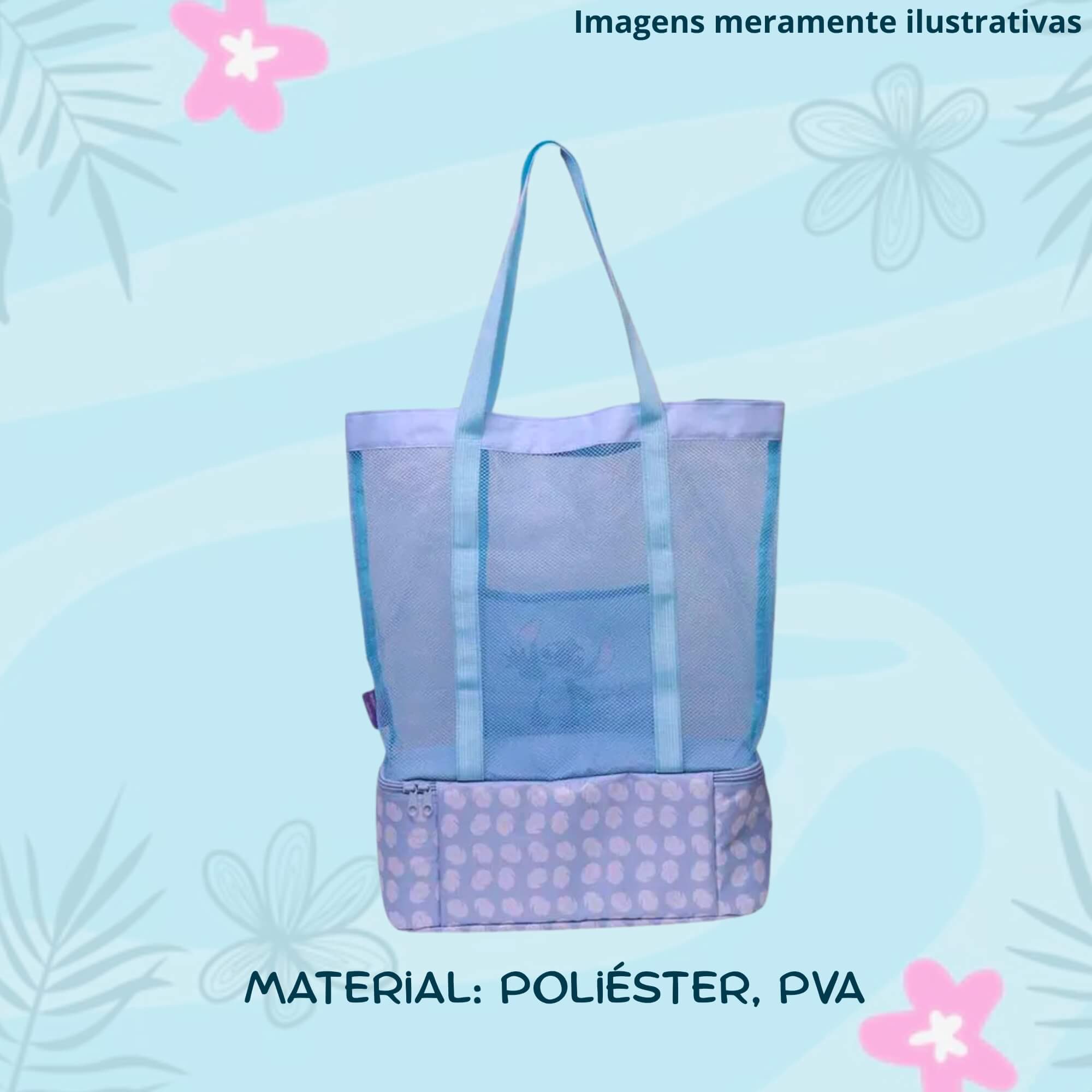 VAR Bolsa Térmica de Praia com Compartimento Zona Criativa (Escolha) Personagem:Stitch