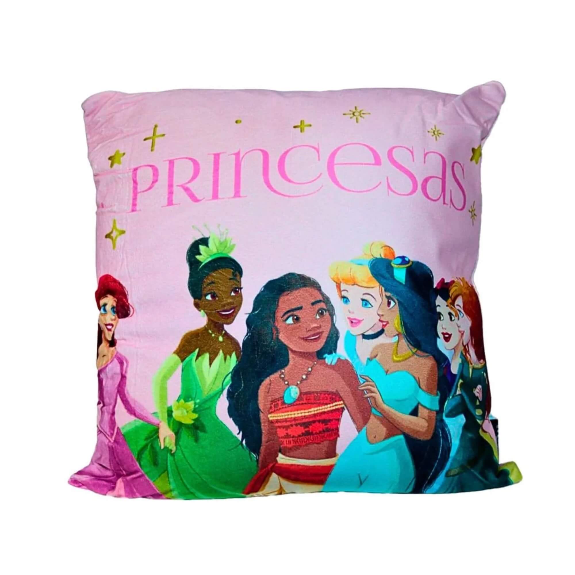 VAR Almofada Decorativa 40x40cm – Personagens Zona Criativa (Escolha o Tema) Tema:Princesas