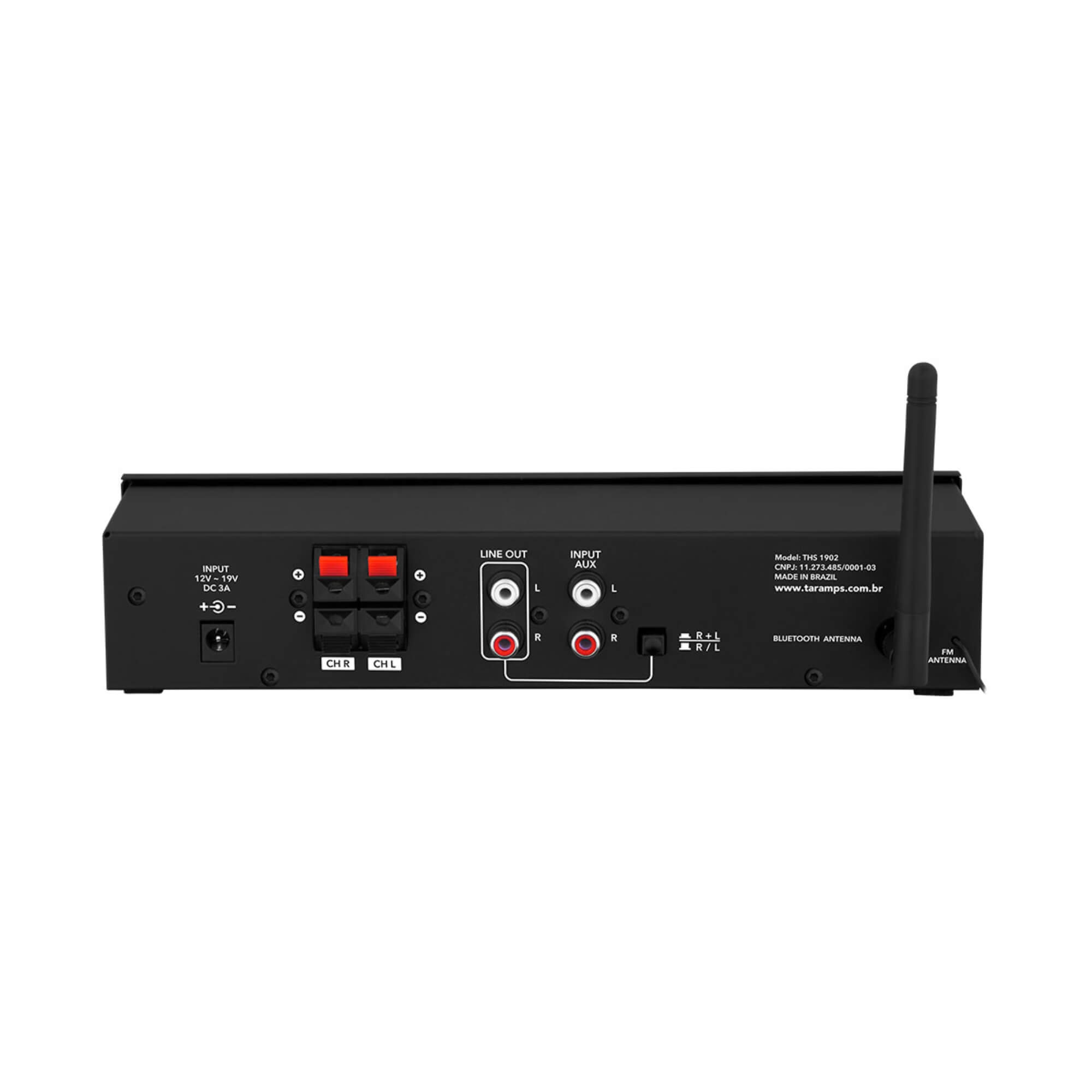 COMP Kit Som Ambiente Taramps Receiver THS 1902 + 2 Caixas Outdoor TAQ-62 6"