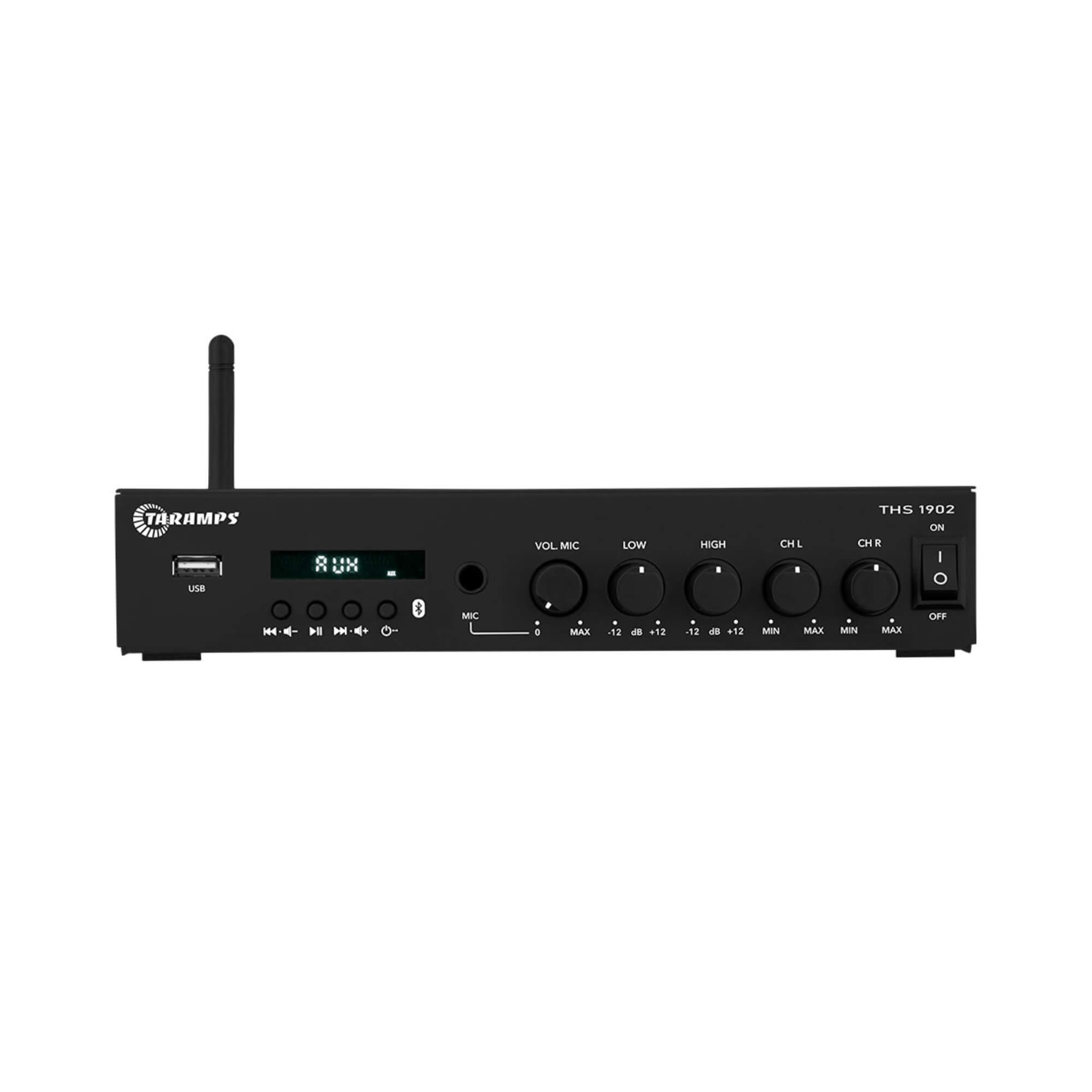 COMP Kit Som Ambiente Taramps Receiver THS 1902 + 2 Caixas Outdoor TAQ-62 6"