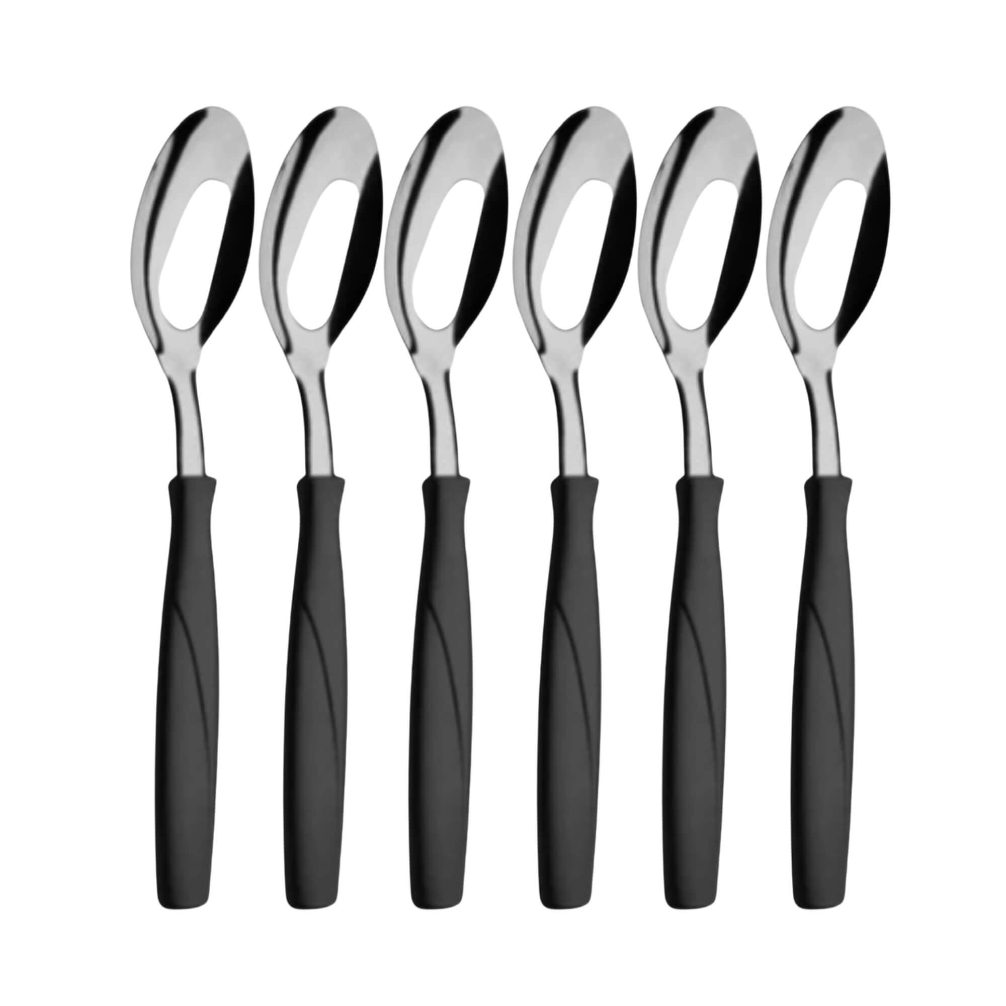 COMP Kit 6 Und. Colher Mesa Itaparica Preto Brinox