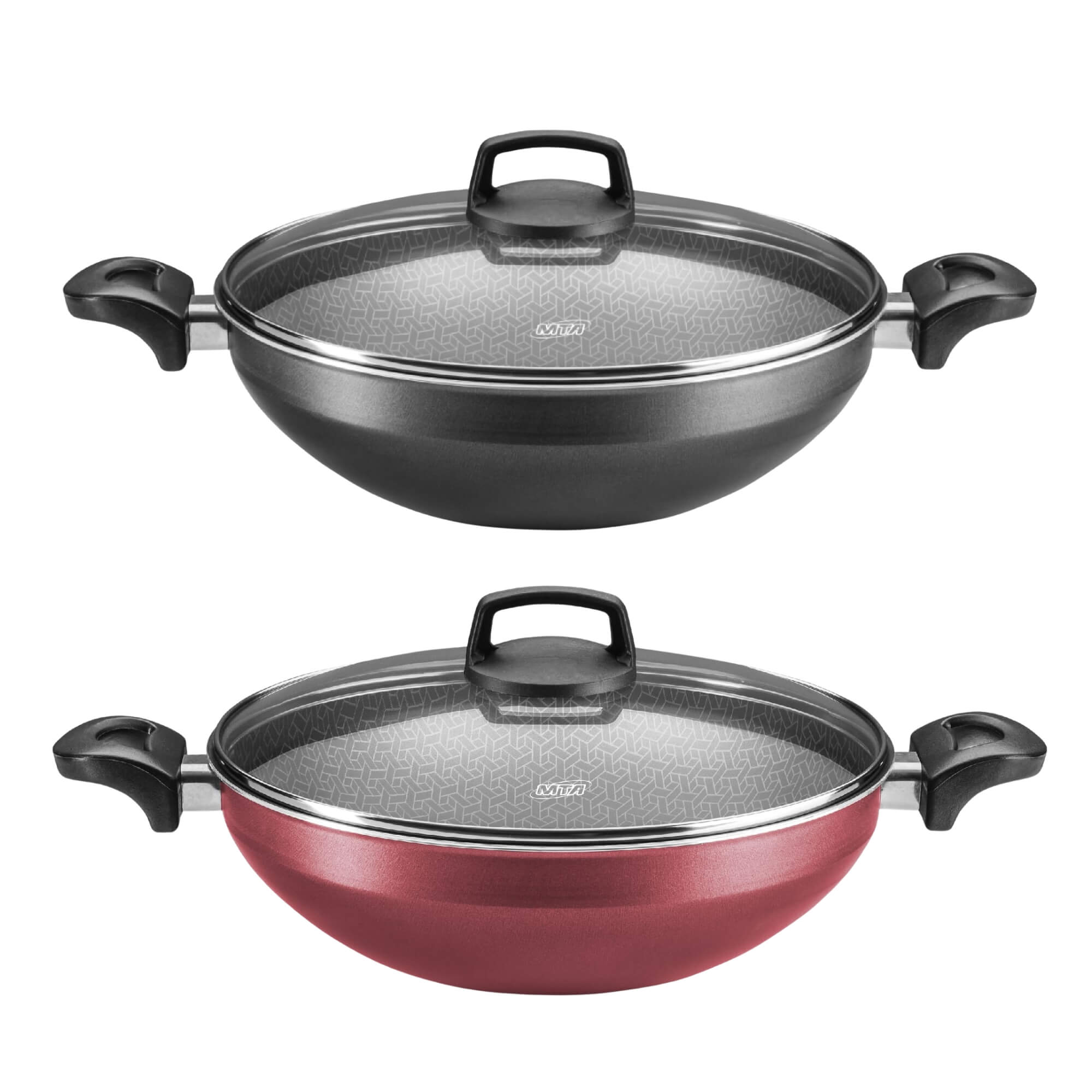 VAR Panela Wok Supra 4,3L 28cm Antiaderente Superflon Ultra (Escolha)