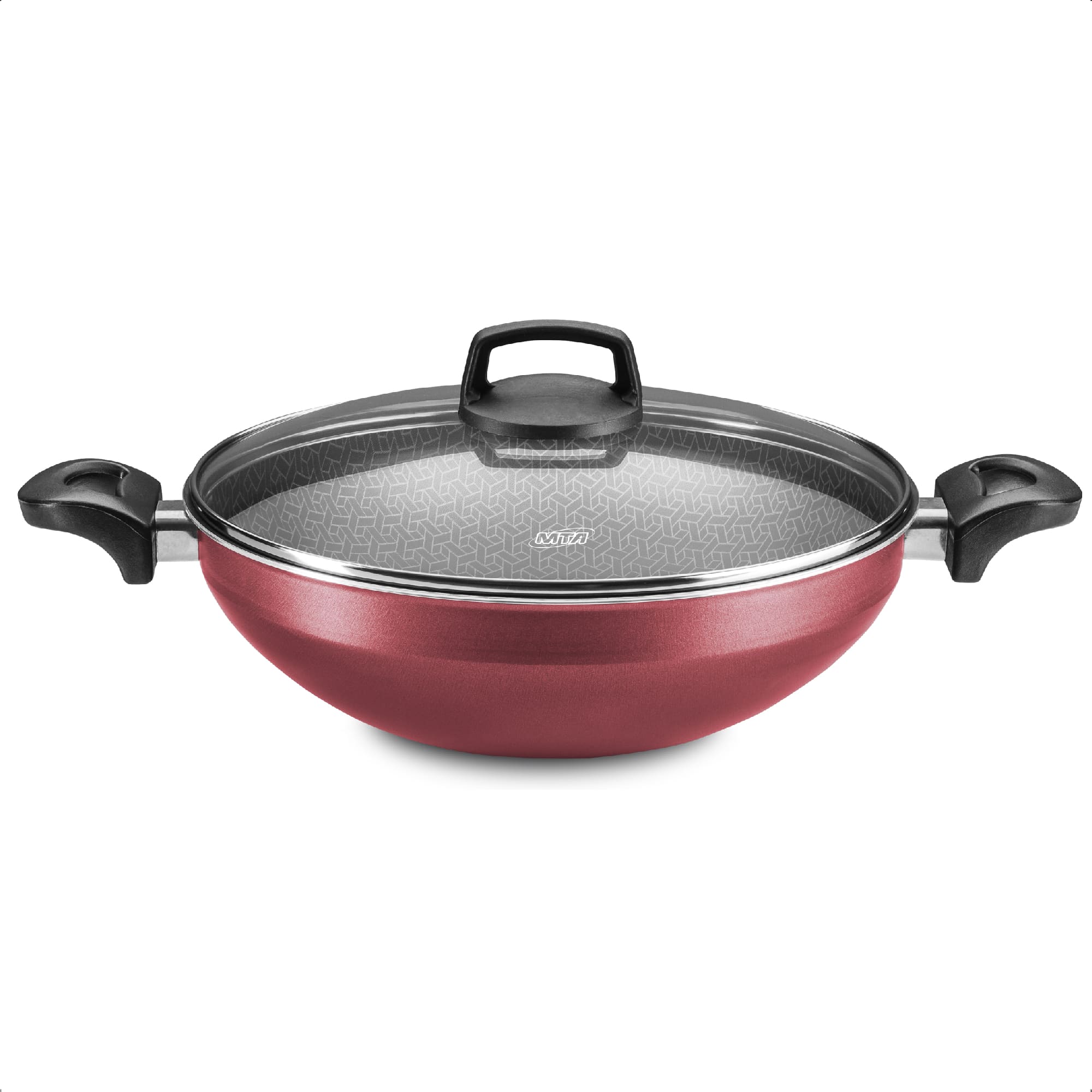 VAR Panela Wok Supra 4,3L 28cm Antiaderente Superflon Ultra (Escolha) Cor:Vermelho