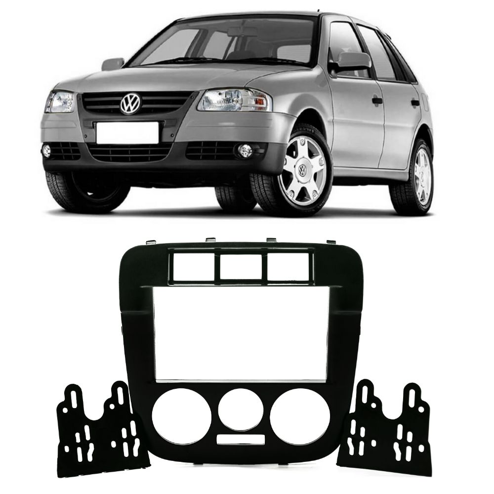 COMP Kit Automotivo: Multimídia MP5 2Din 7” Gol G4 + Câmera de Ré + Moldura 2 Din Expex