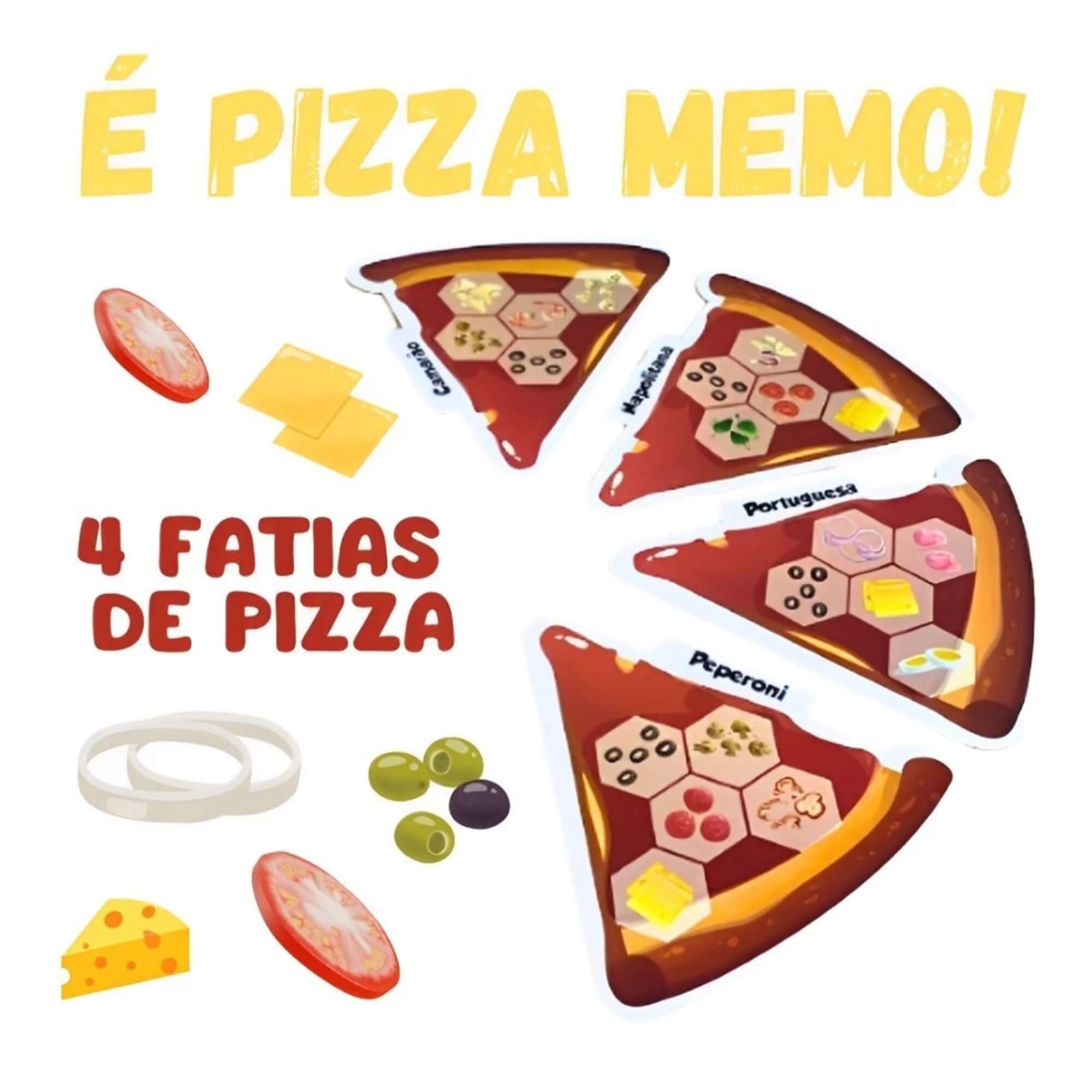 COMP Kit Jogos Educativos Infantil e Familiar Pizza Memo Cooper Fun + Viagem no Tempo Grow