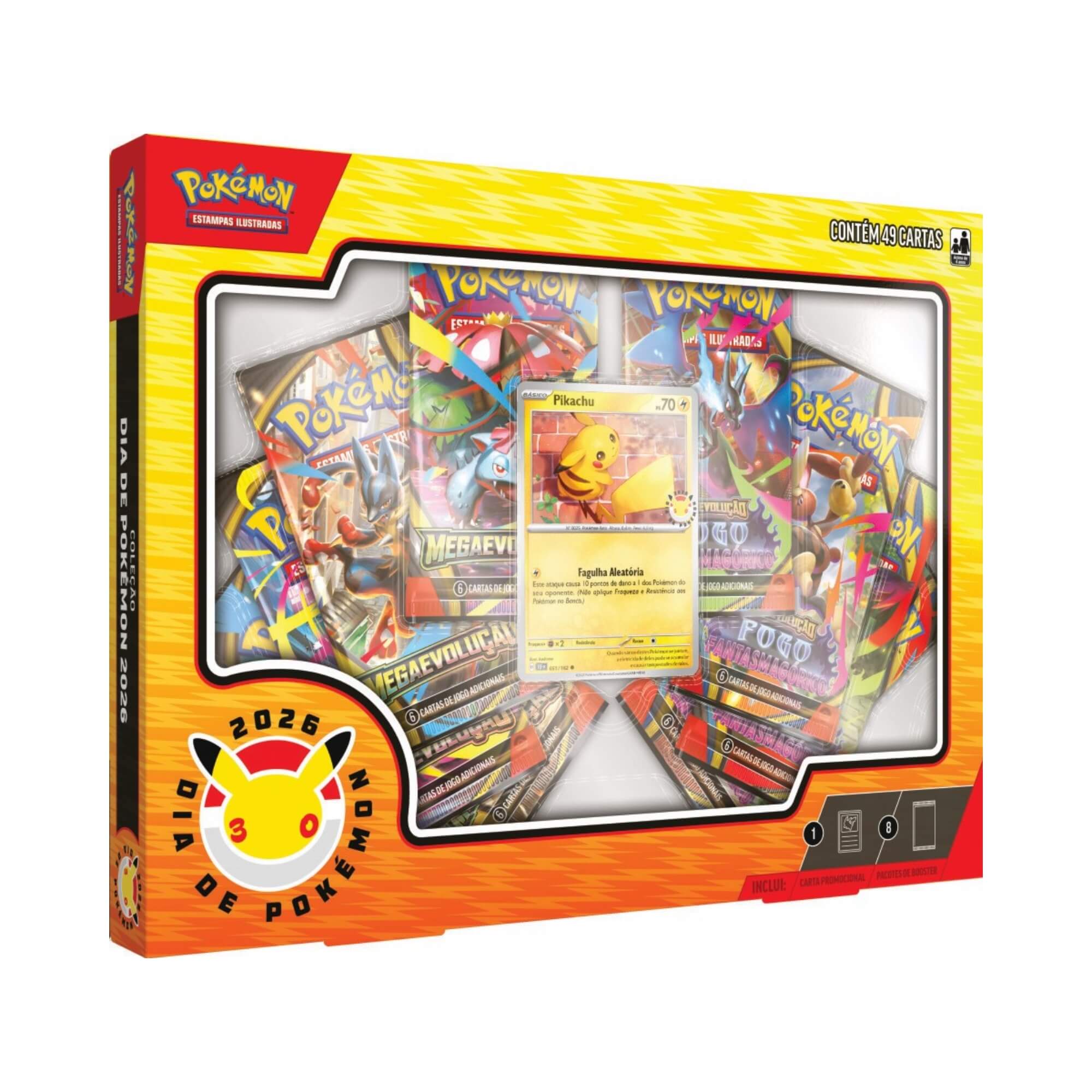 Box Coleção Dia de Pokémon 2026 Copag - 36438