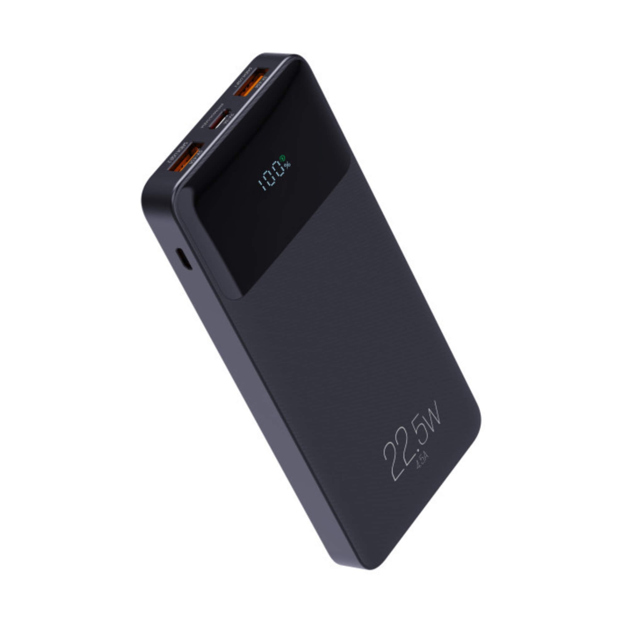 Power Bank 10200mAh com Display Indicador e 3 Saídas Preto ELG - PB102BK