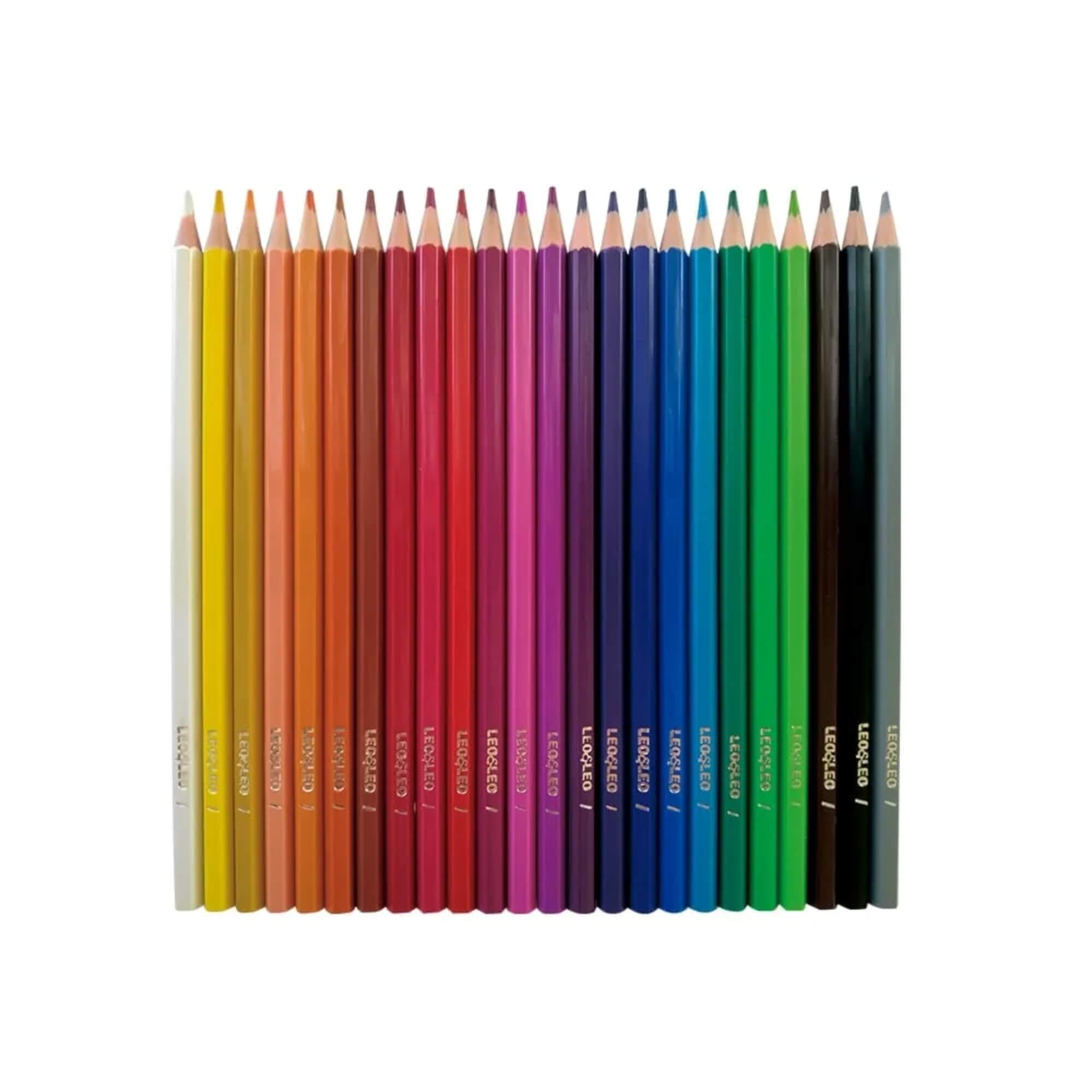 Lápis 24 Cores Sextavado Flex Leo&Leo Leonora - 4449