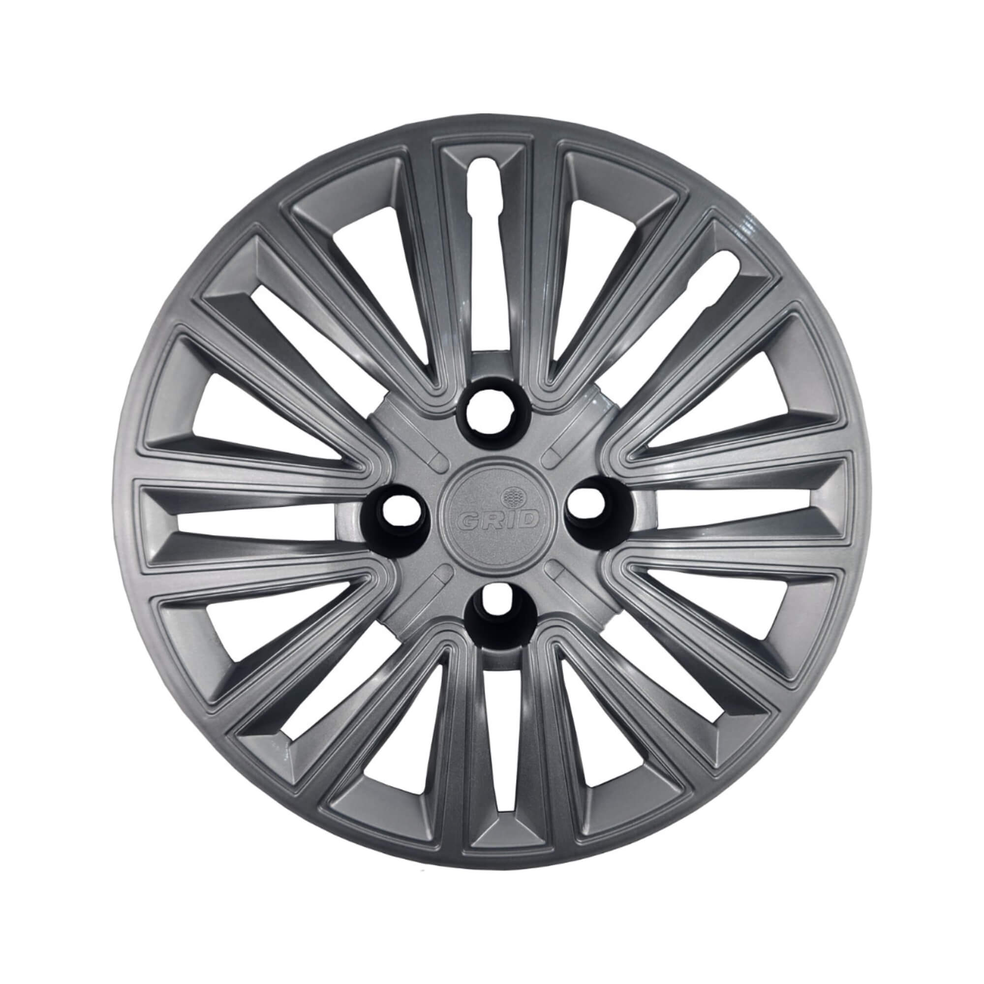 Calota Aro 14" cor Grafite Modelo Sport Peugeot 2025 Jogo c/ 4 Calotas Grid - 411CB-GFT-E