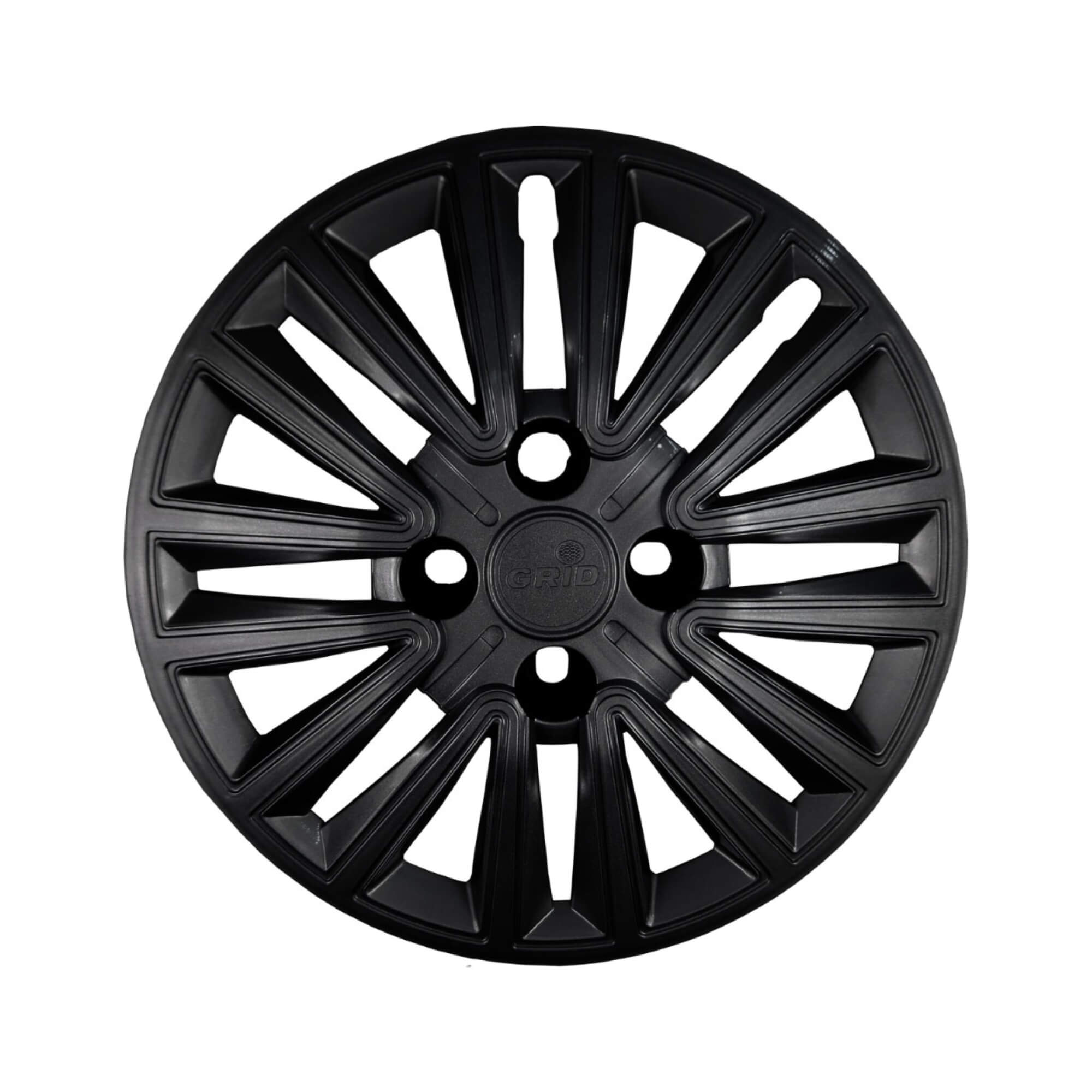 Calota Aro 14" cor Preto Fosco Modelo Sport Peugeot 2025 Jogo c/ 4 Calotas Grid - 411CB-POF-E