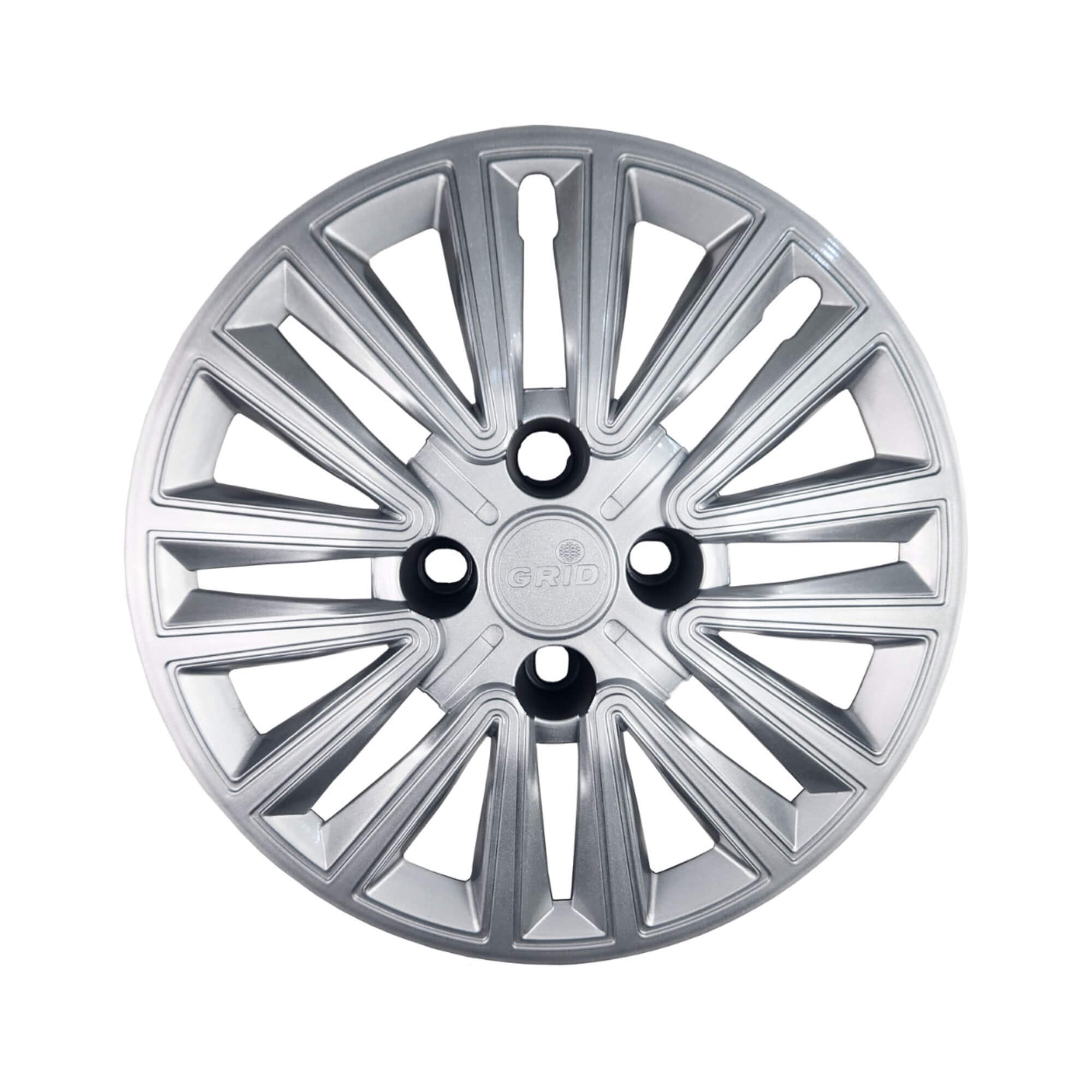 Calota Aro 14" cor Prata Modelo Sport Peugeot 2025 Jogo c/ 4 Calotas Grid - 411CB-PTA-E
