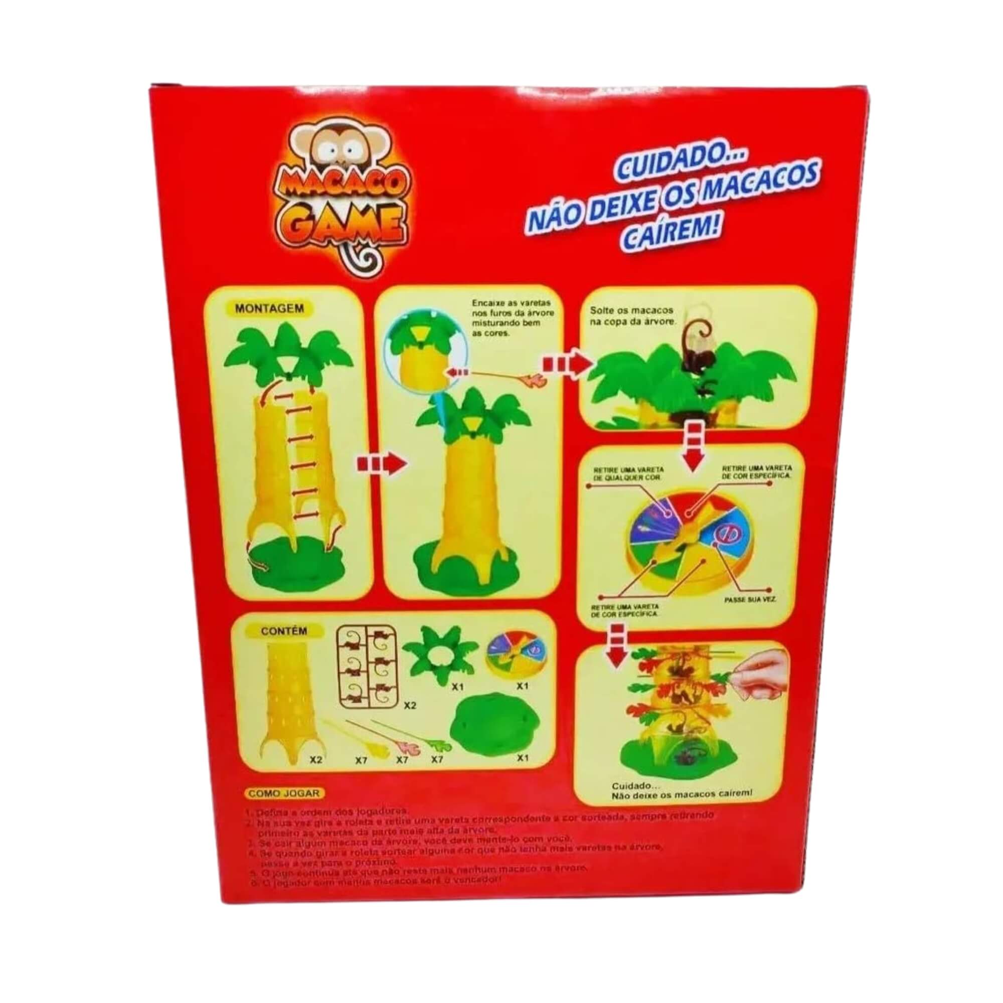 Jogo Macaco Game Não Deixe os Macacos caírem Braskit - 1001