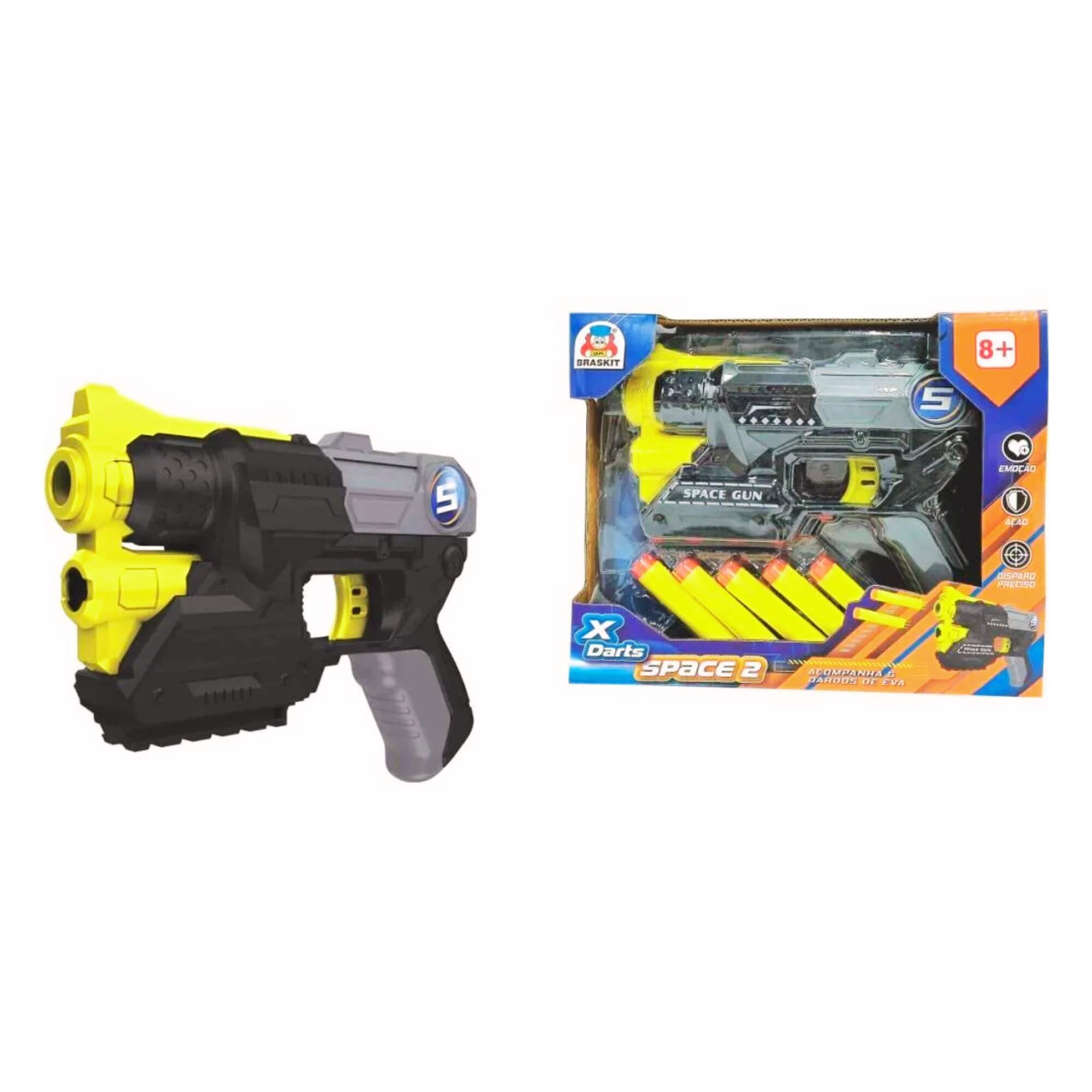 Lançador X Darts Space 2 Aventura e Precisão Braskit - 1703
