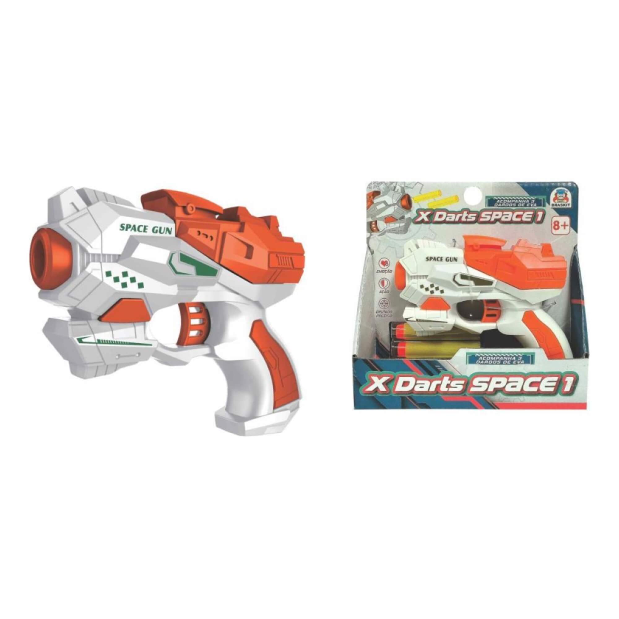 Brinquedo Lançador X Darts Space 1 Braskit - 1702