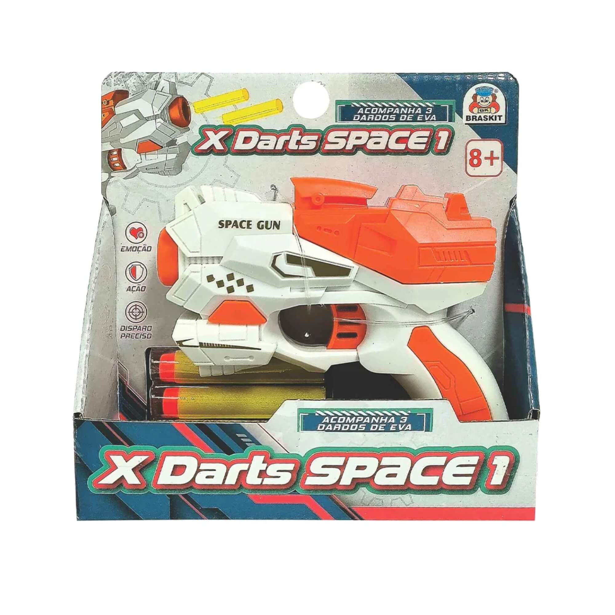 Brinquedo Lançador X Darts Space 1 Braskit - 1702