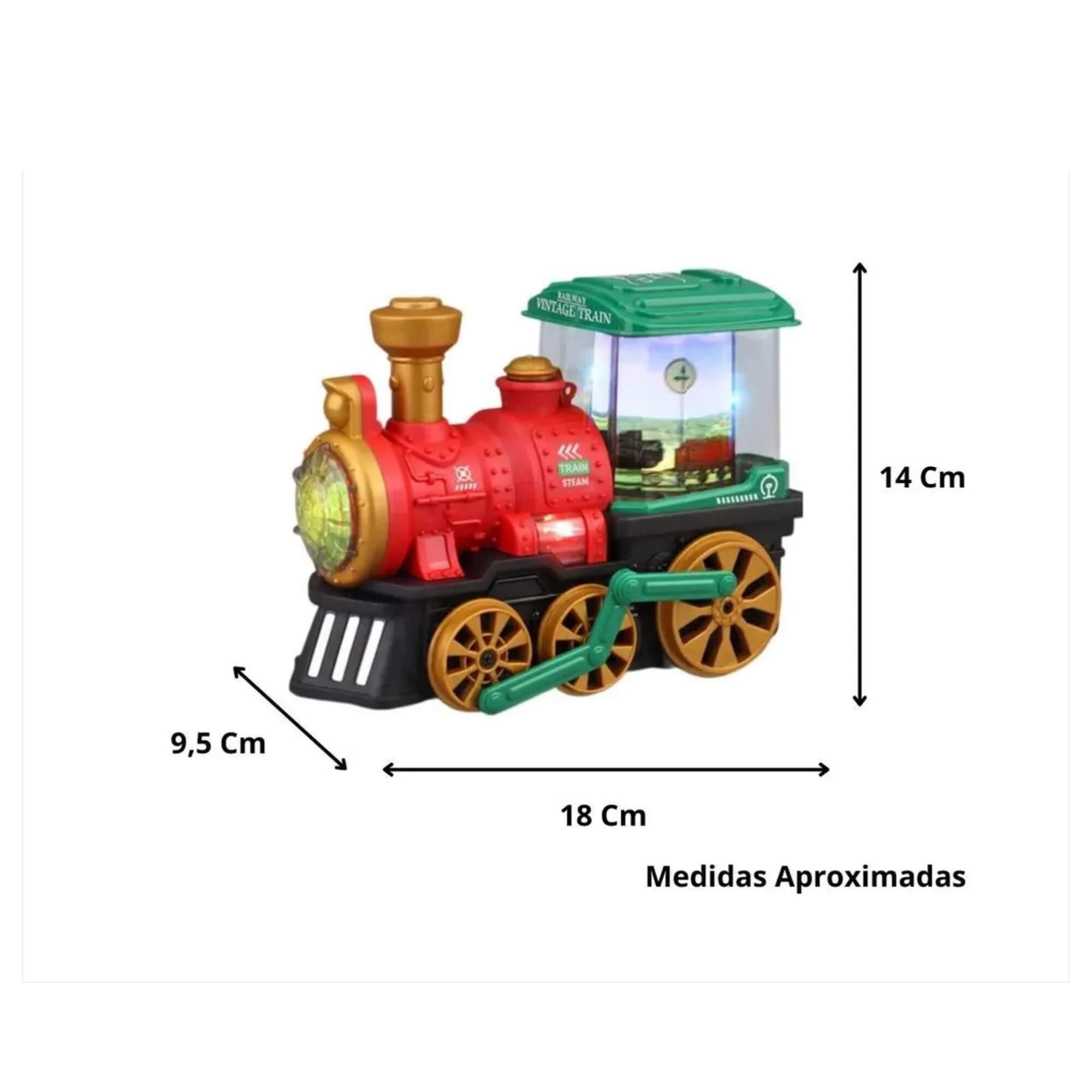 Brinquedo Trenzinho Spray com Luzes e Som Braskit - 1805