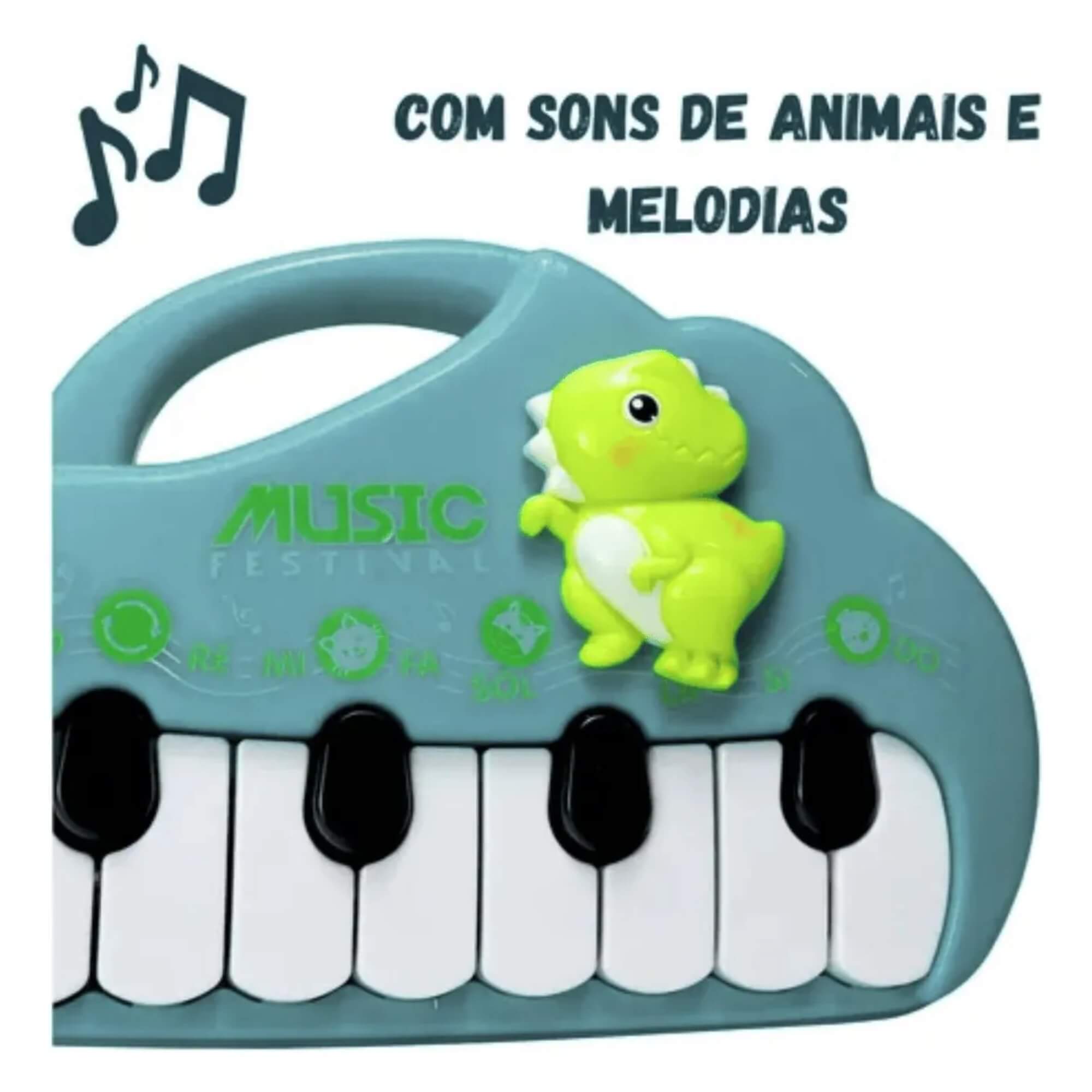 Piano Dino Legal com Som e Luz Braskit - 20288