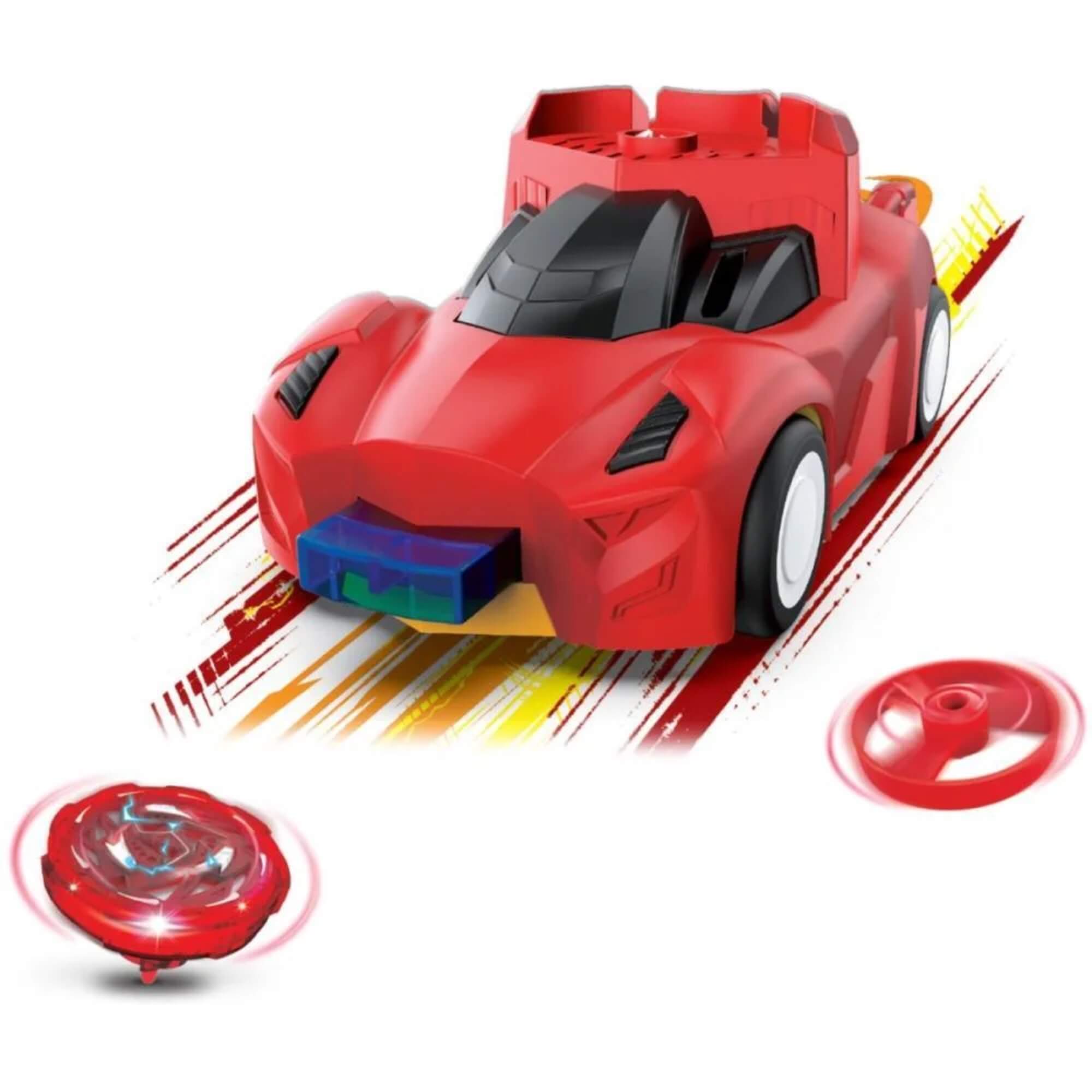 Carro de Brinquedo Giro Pião Fricção com Luzes Braskit - 1106