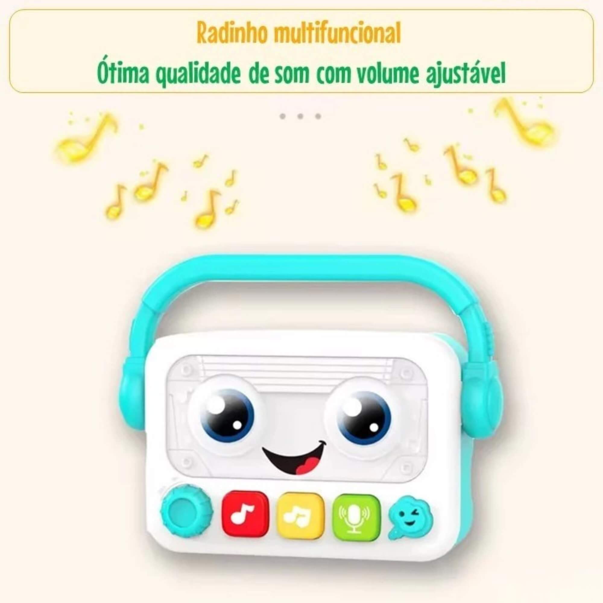 Brinquedo Infantil Bebê Musical Gravador Braskit - 6009