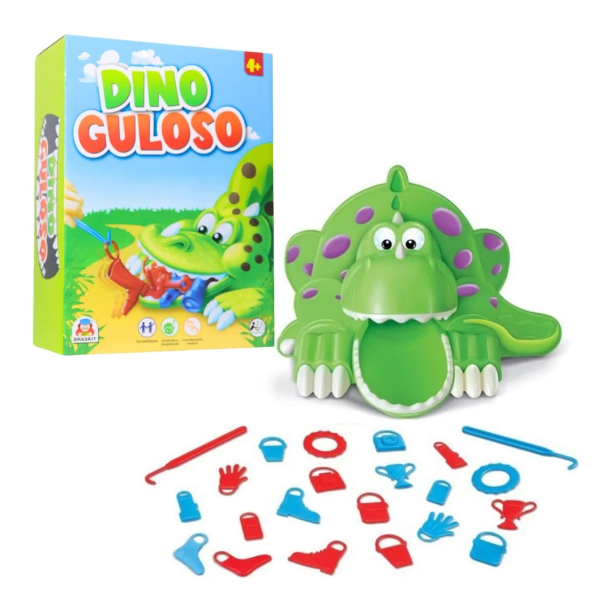 Jogo Infantil Dino Guloso Braskit - 1208