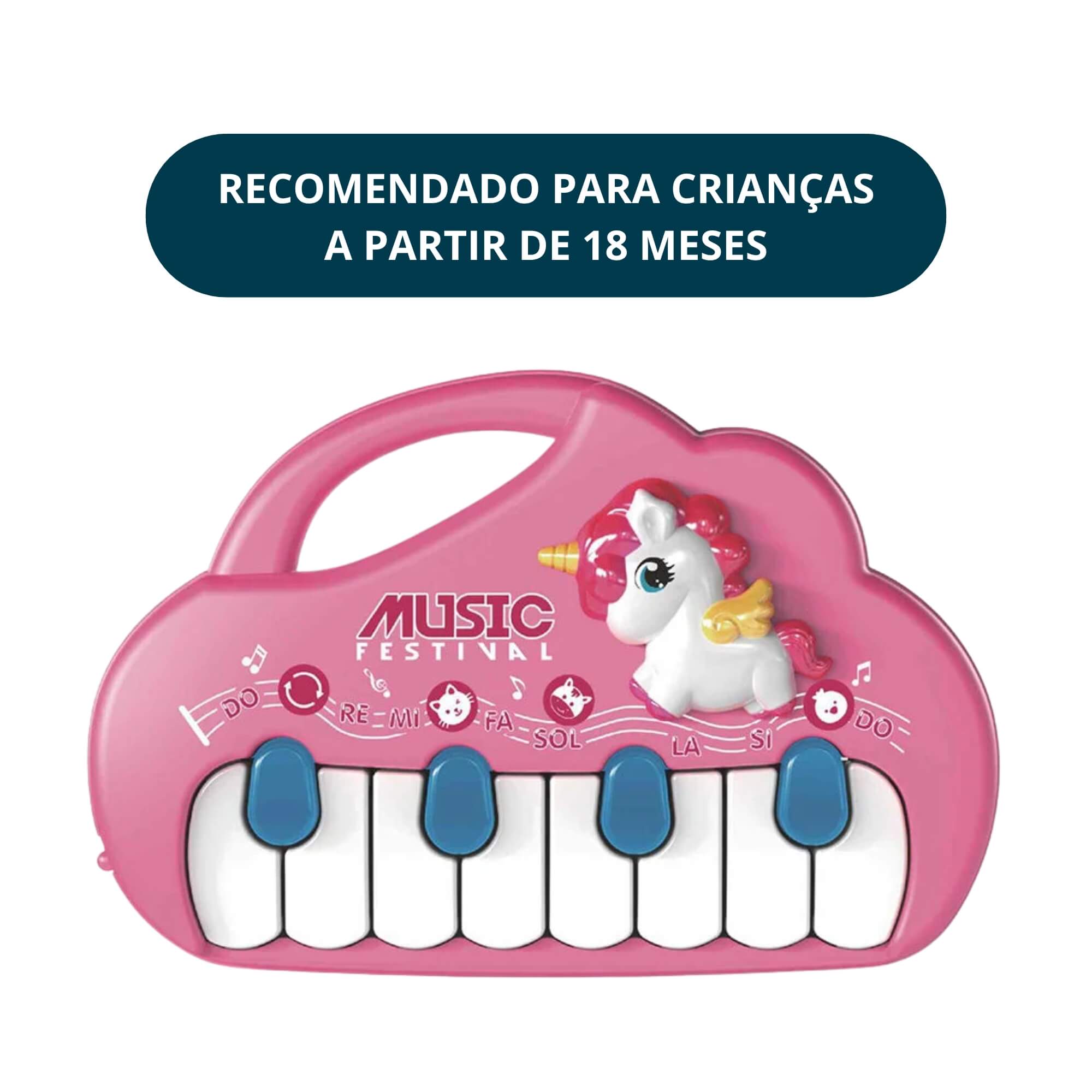Brinquedo Unicórnio Legal Interativo Rosa Braskit - 20299