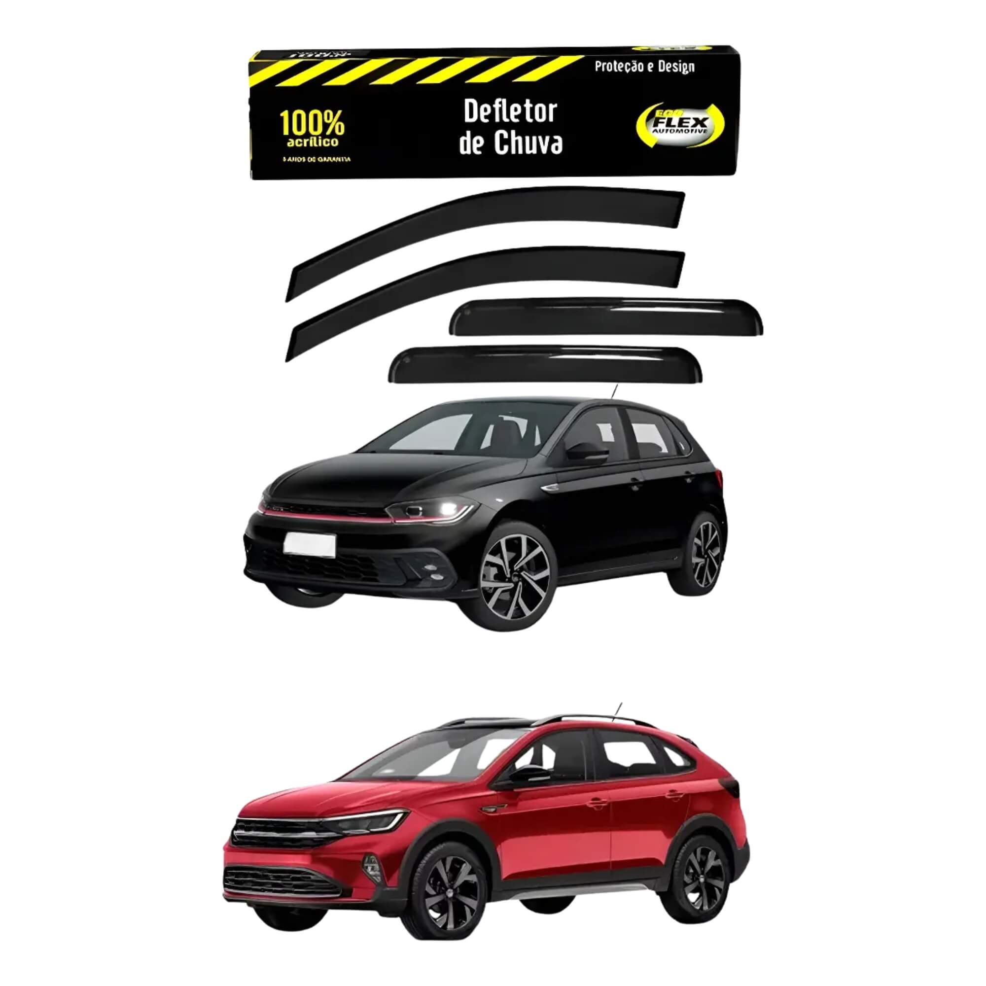 Calha de Chuva Novo Polo Hatch 17/26 Nivus 20/26 4 Portas Ecoflex - 30028A