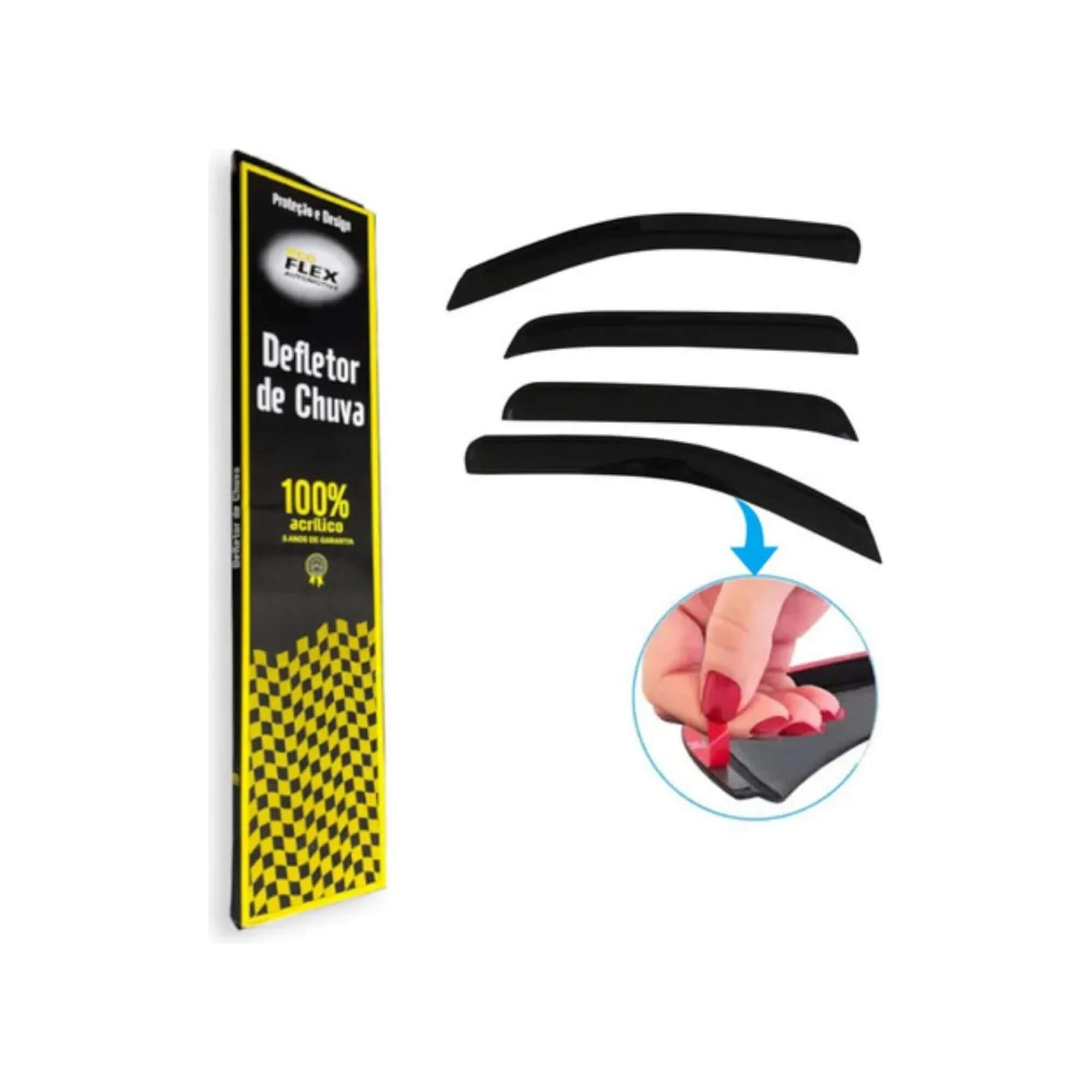 Defletor Calha de Chuva Strada 2020/2025 Cabine Simples/Estendida Ecoflex - 50018A