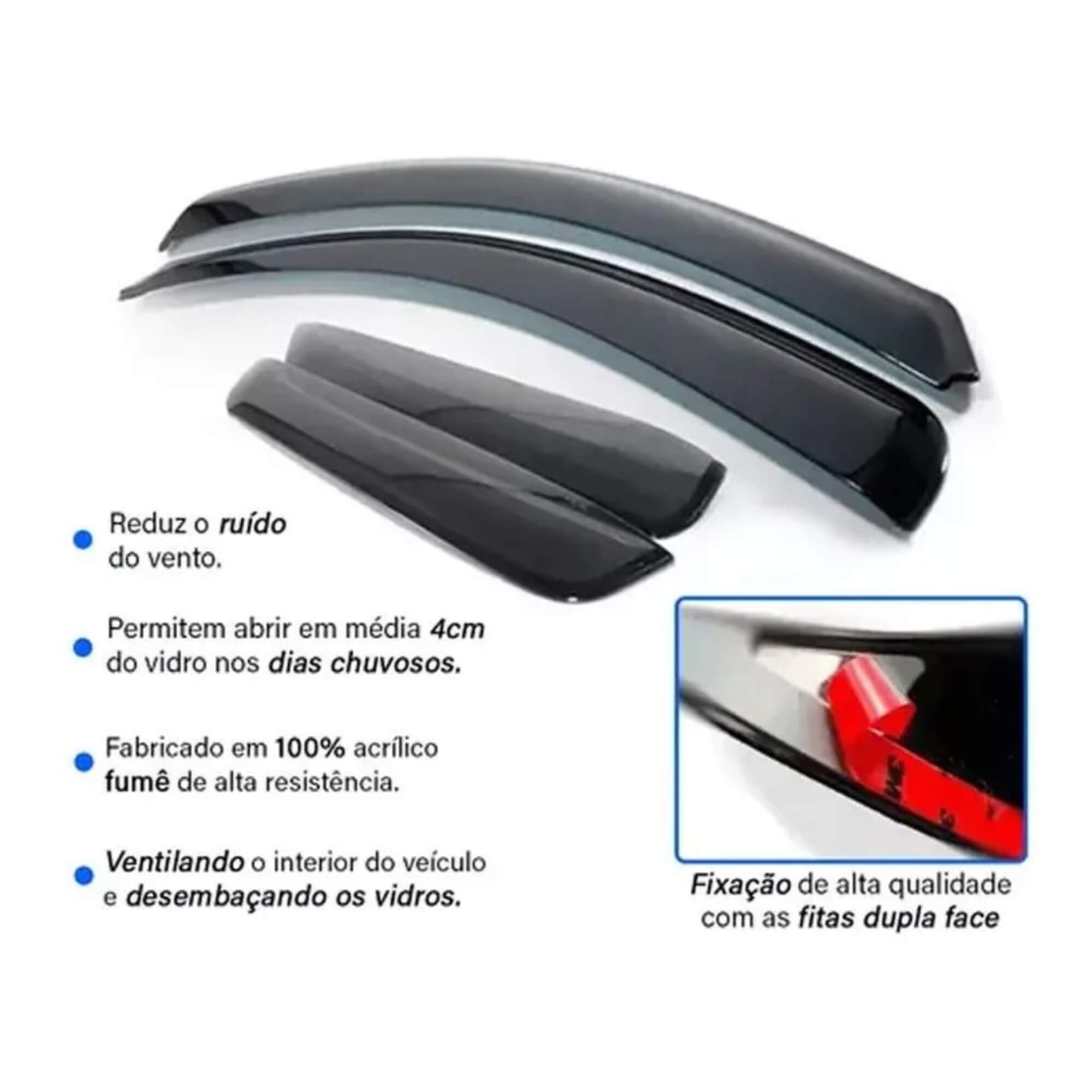 Calha de Chuva Duster 20/26 4 Portas cor Fumê Ecoflex - 91011A
