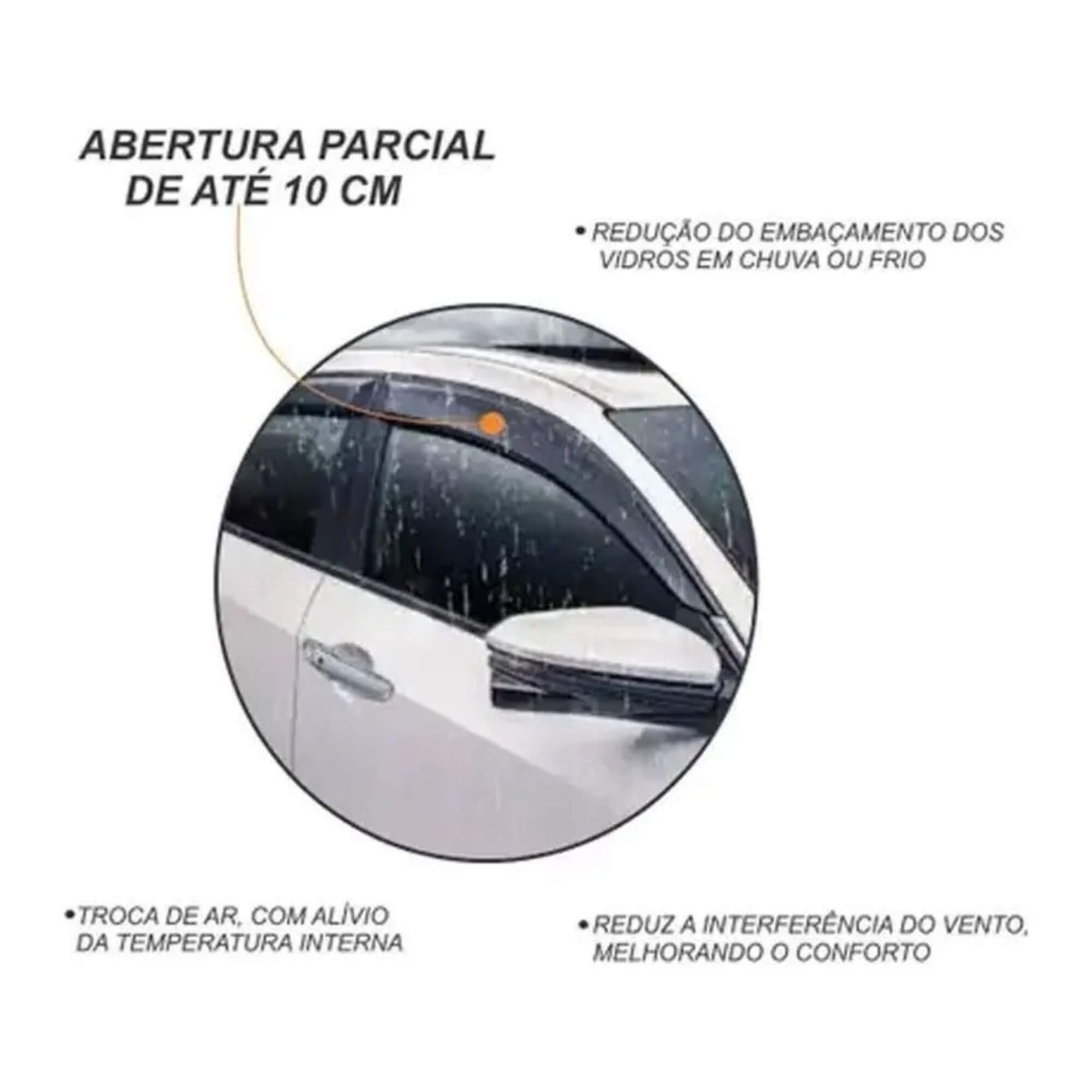 Calha de Chuva Duster 20/26 4 Portas cor Fumê Ecoflex - 91011A