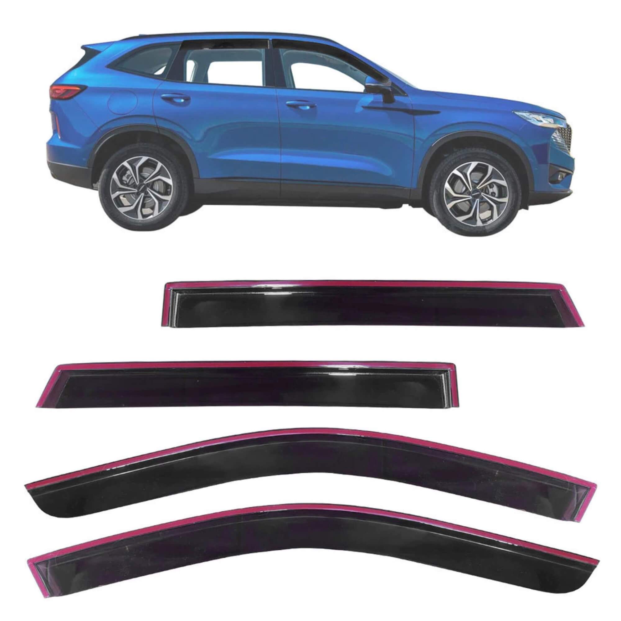 Calha De Chuva Gwm Haval H6 2023 2024 2025 2026 4 Portas Ecoflex - 43000A