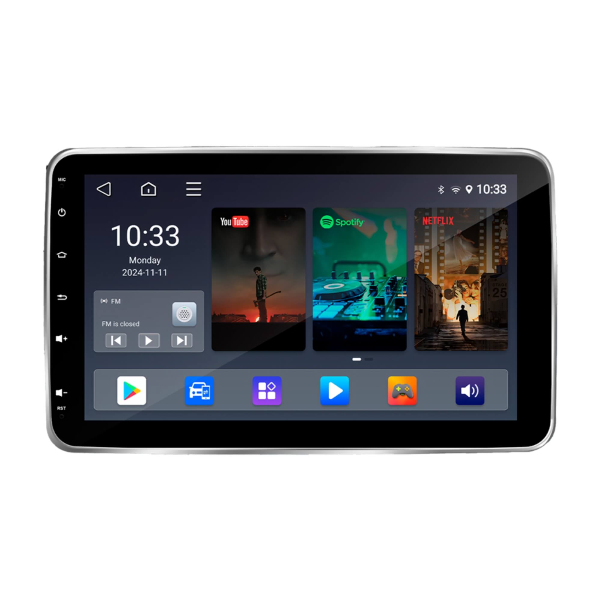 Tela de Encosto de Cabeça Android 10" IPS Touch Screen Roadstar - RS1016BR MI