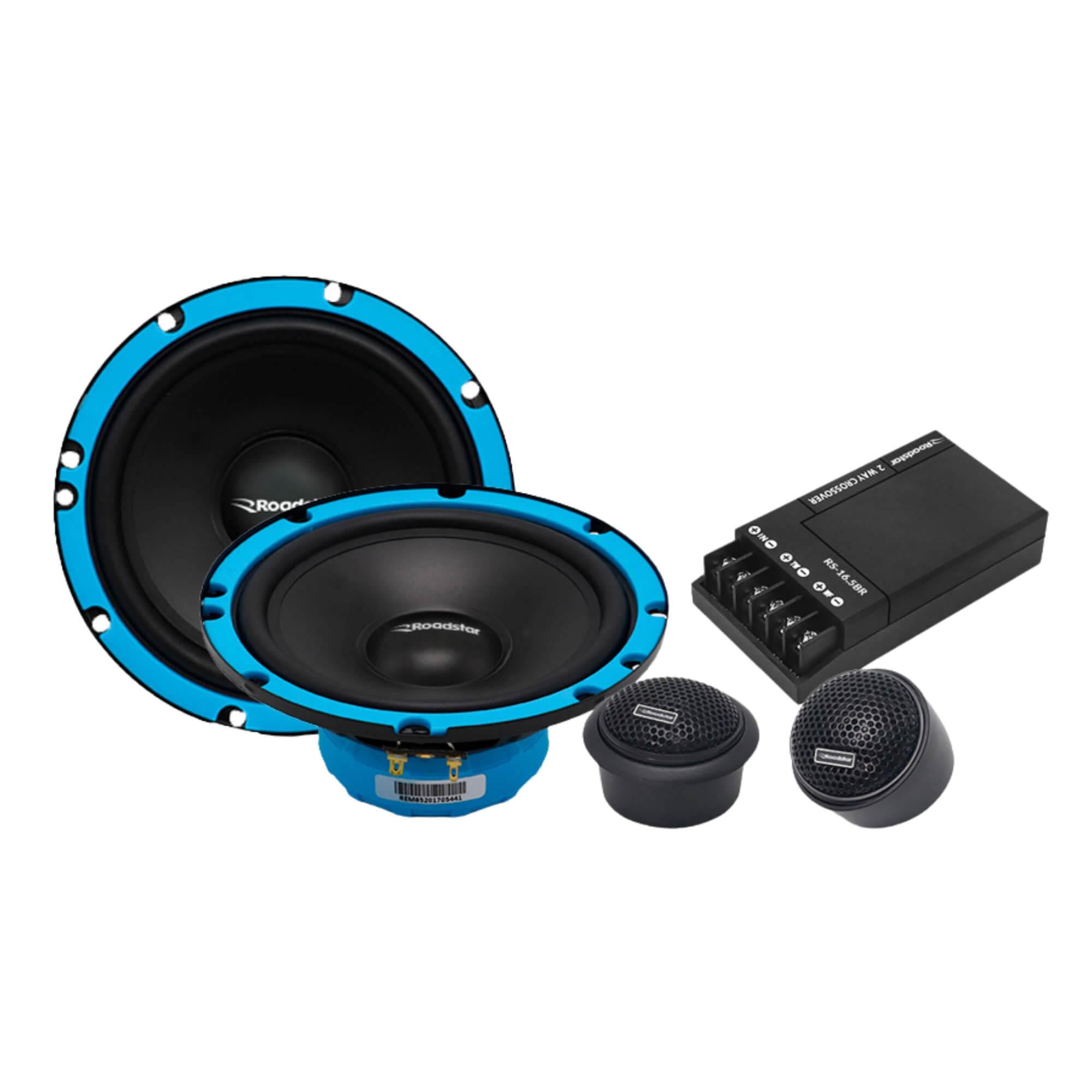 Kit Alto Falante 2 Vias 4Ohms 6.5" 60Hz ~ 20 Khz Roadstar - RS16.5BR MI