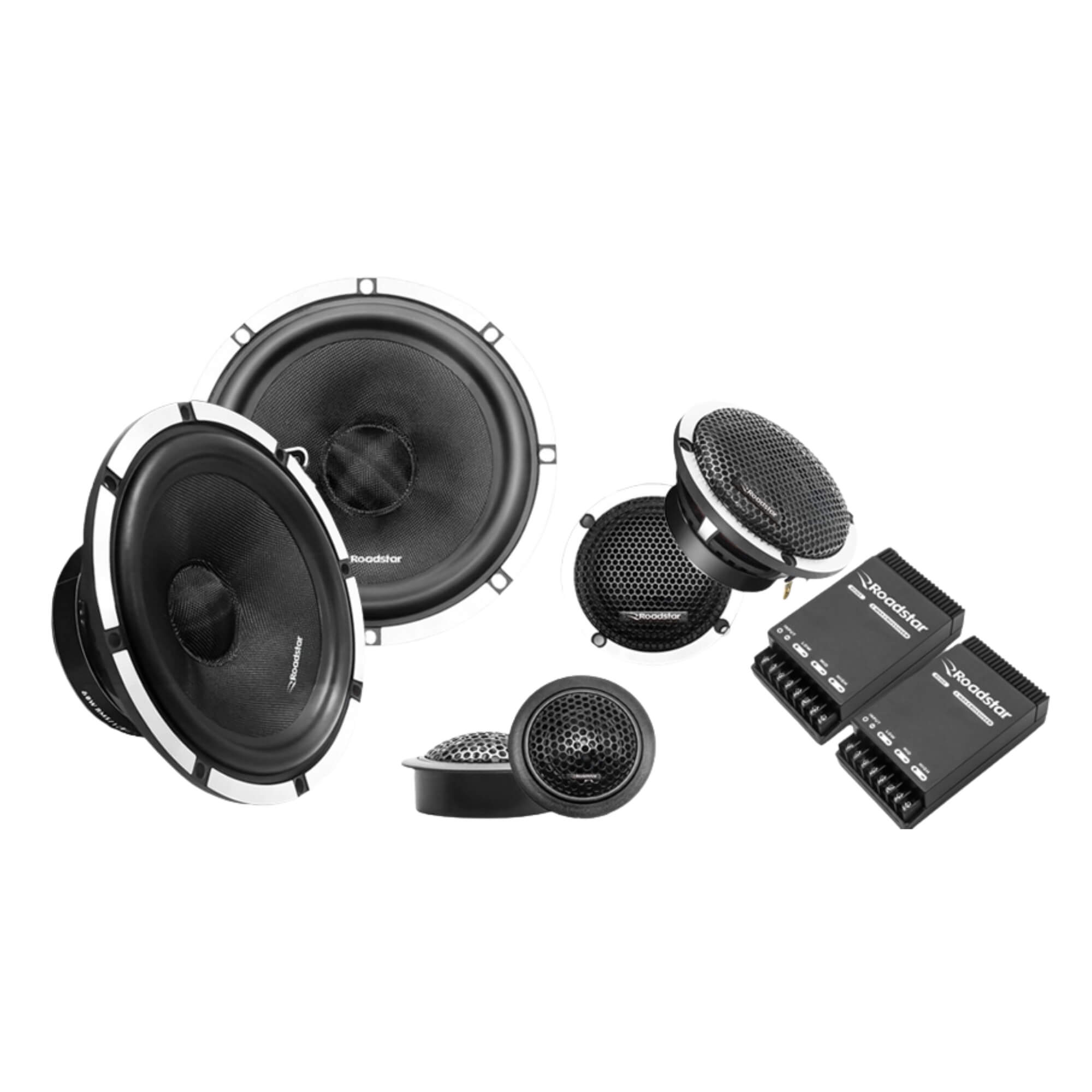 Kit de Falantes 3 Vias 6.5" 4Ohms 50Hz ~ 20 Khz Roadstar - RS26.5BR MI