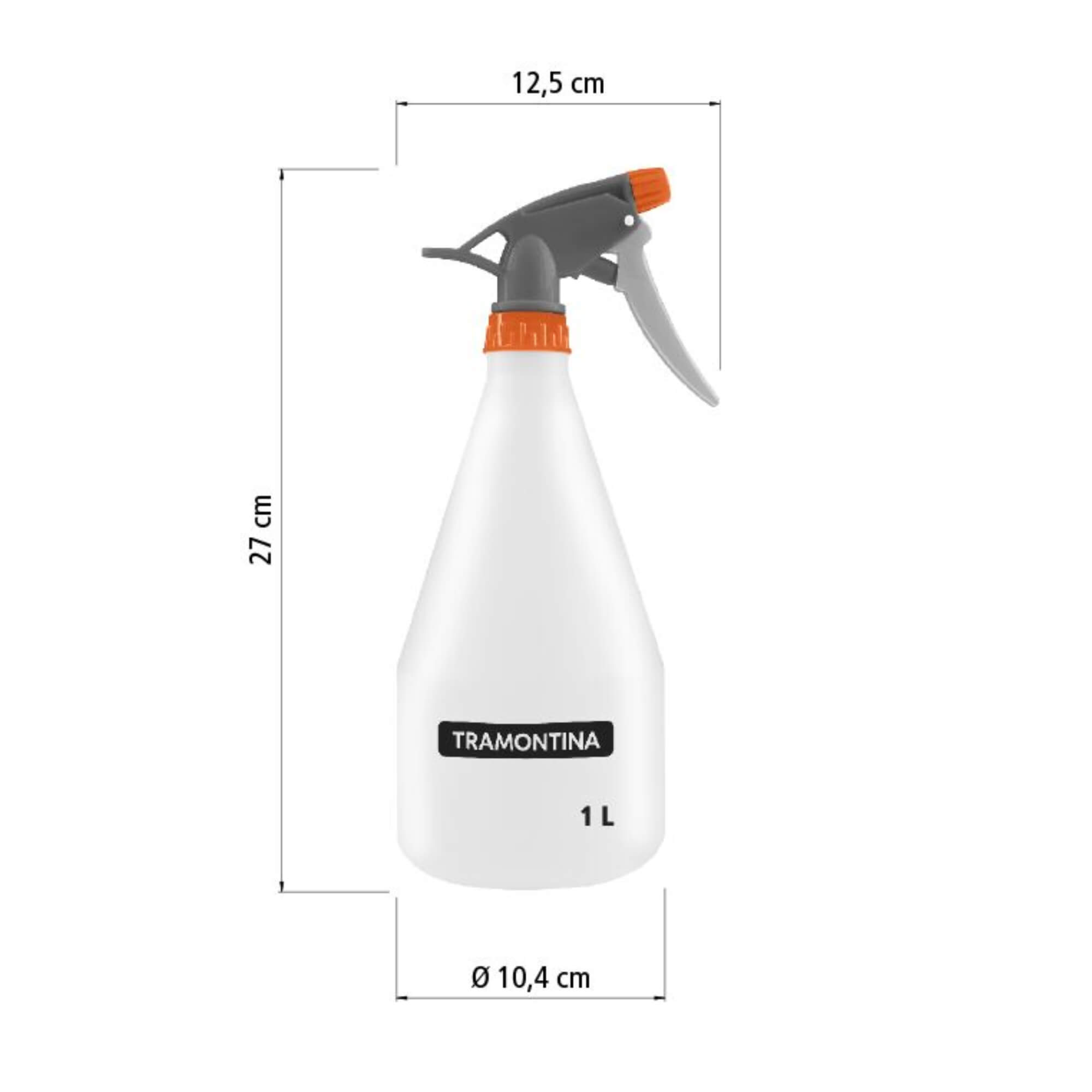 COMP Kit Pulverizador Manual 1L Tramontina + 4 Panos Microfibra Automotivo Naveg 30x40cm