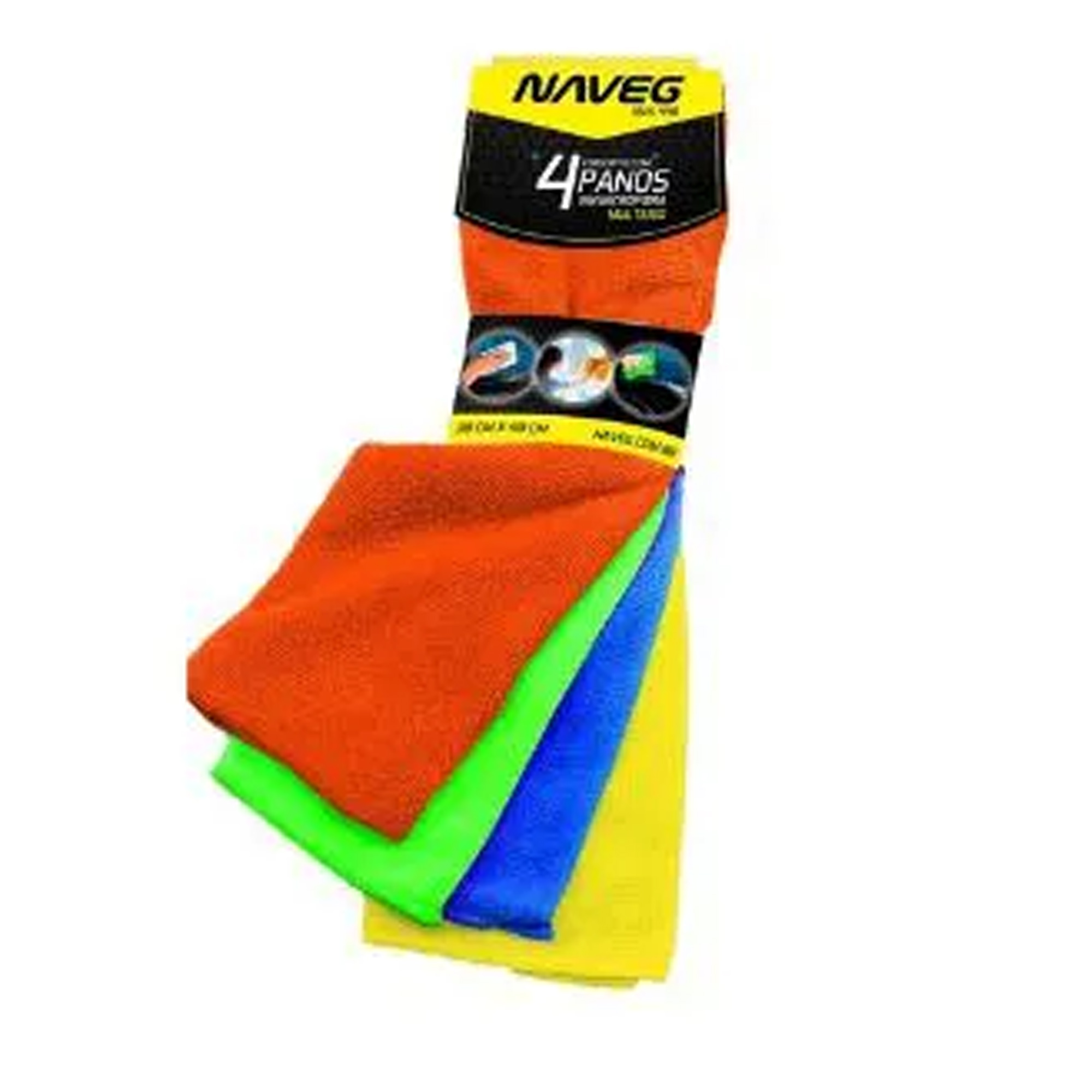 COMP Kit Pulverizador Manual 1L Tramontina + 4 Panos Microfibra Automotivo Naveg 30x40cm