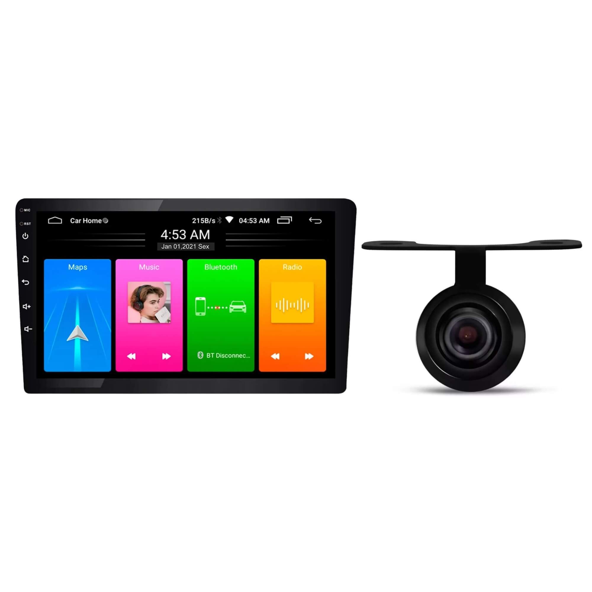 COMP Multimidia 10" RS1015BR + Câmera de Ré 12V