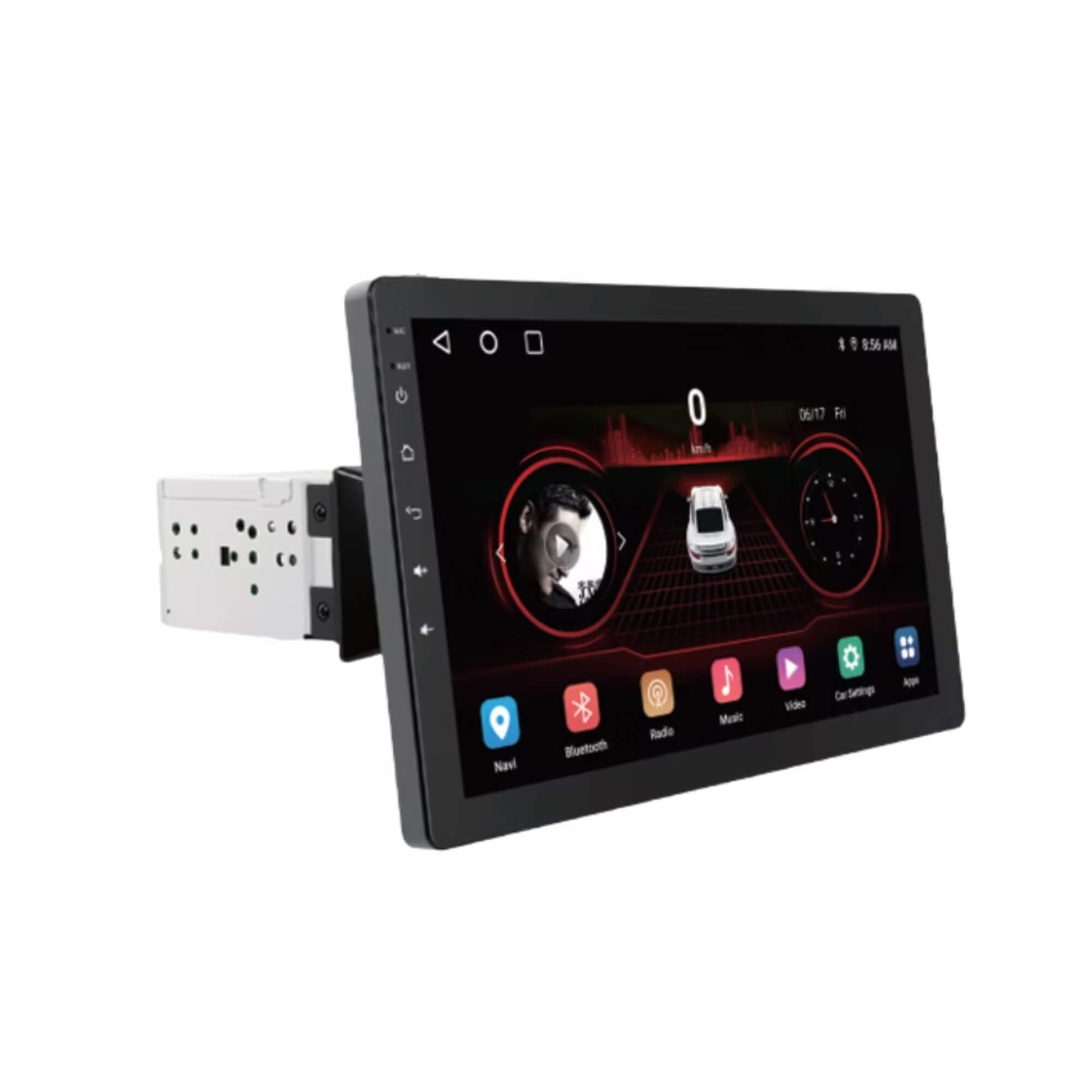 COMP Kit Multimídia H-Tech 10.1" QuadCore 4x60W RMS + Câmera de Ré Borboleta 12V 420 Linhas