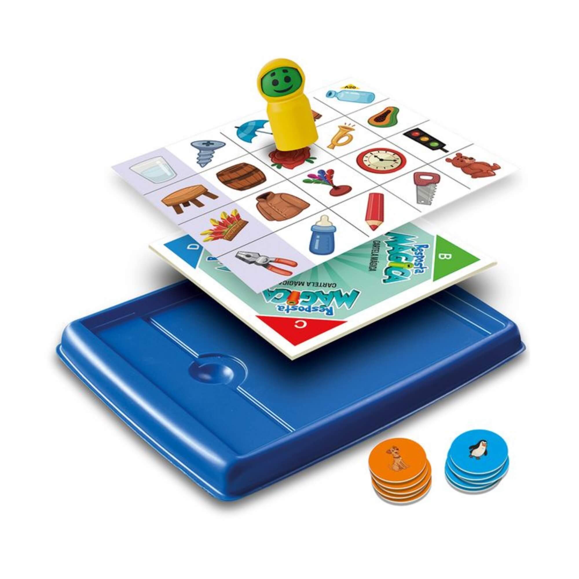 Jogo Resposta Mágica c/ 80 Associações de Figuras Grow - 04913