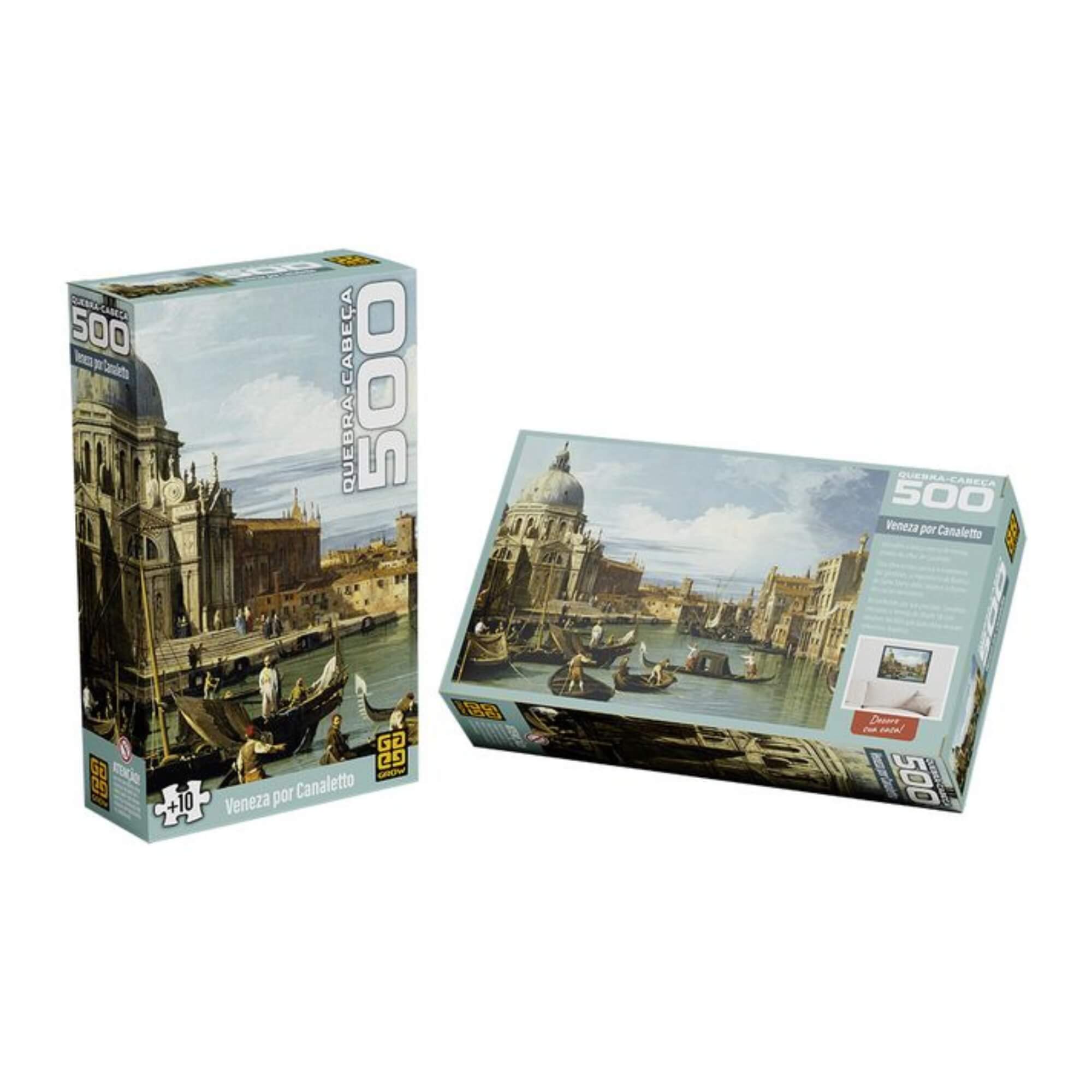 Quebra-cabeça 500 peças Veneza por Canaletto +10 Anos Grow - 04930