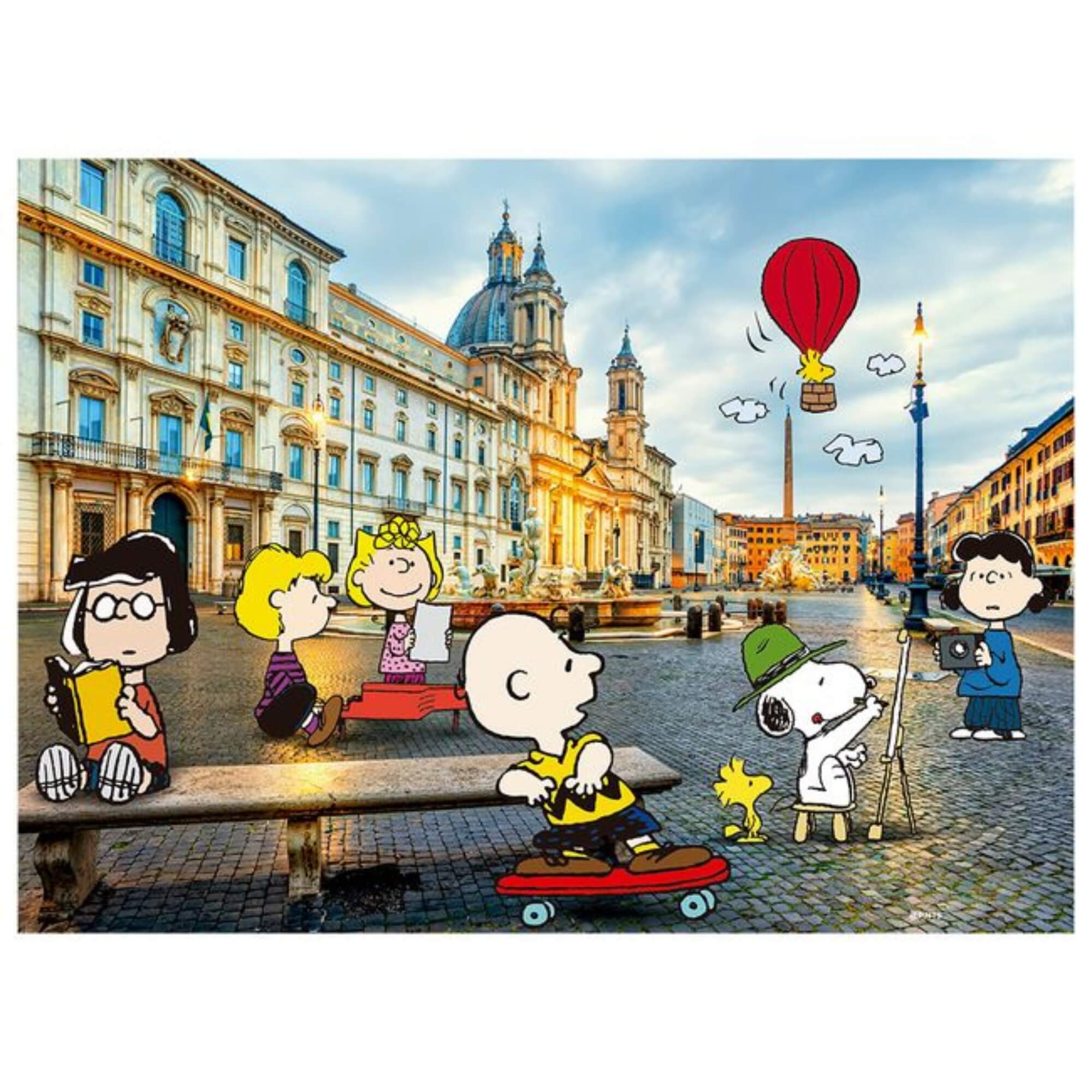 Mini Quebra-cabeça 500 peças Snoopy + 10 anos Grow - 04982