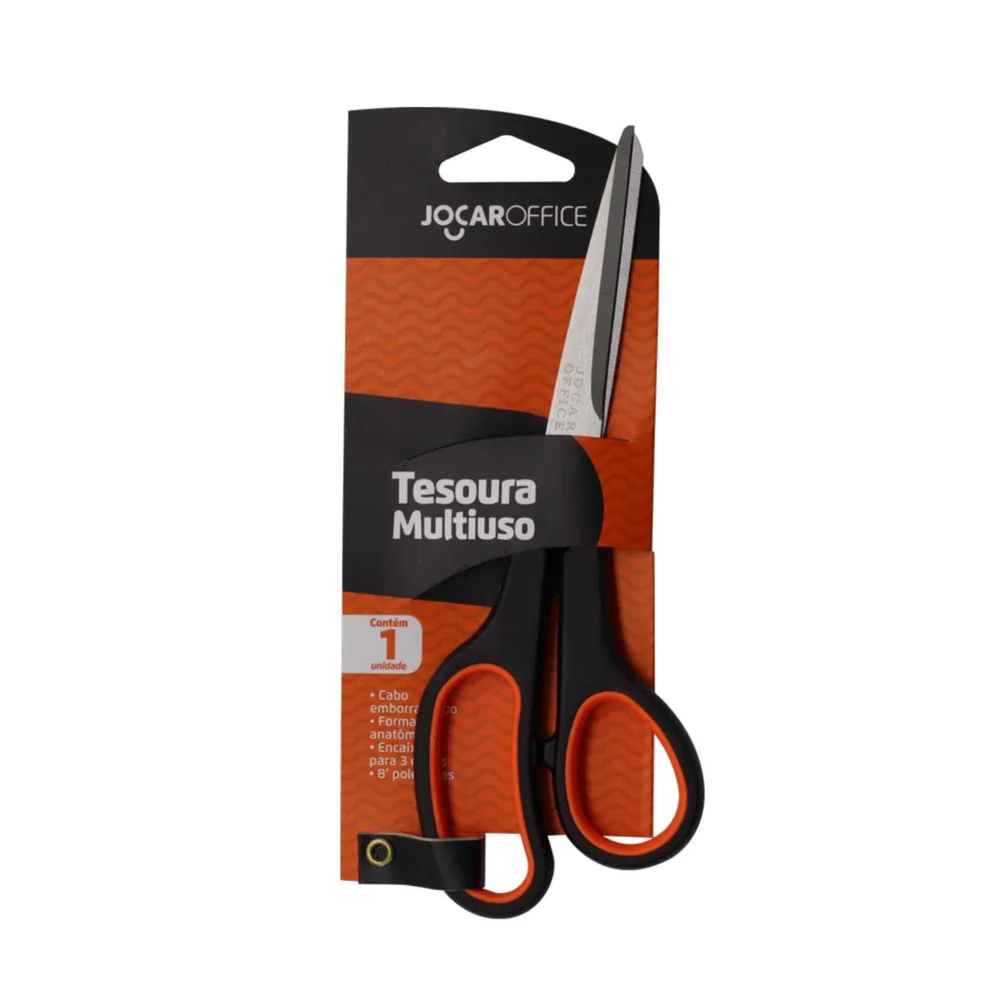 COMP Kit 12 Tesouras Multiuso Inox 6" Polegadas 21cm Jocar Office Leonora - 91014