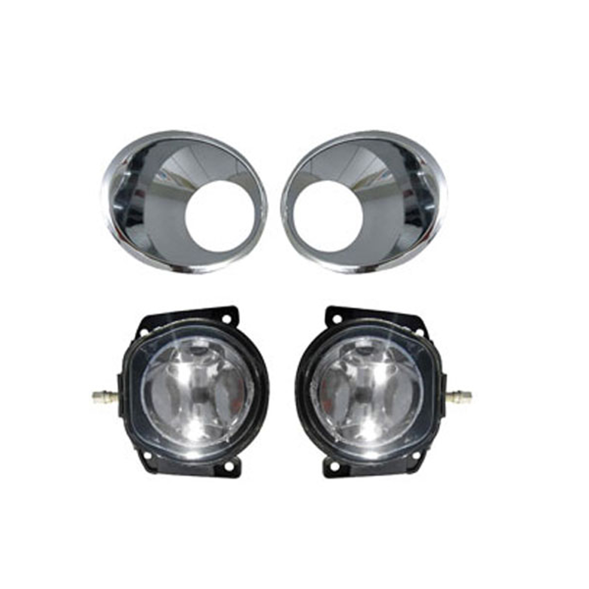 COMP Kit Farol de Milha + Par Lâmpadas H1 para Fiat Palio 08/09 / Siena 10/11 G4