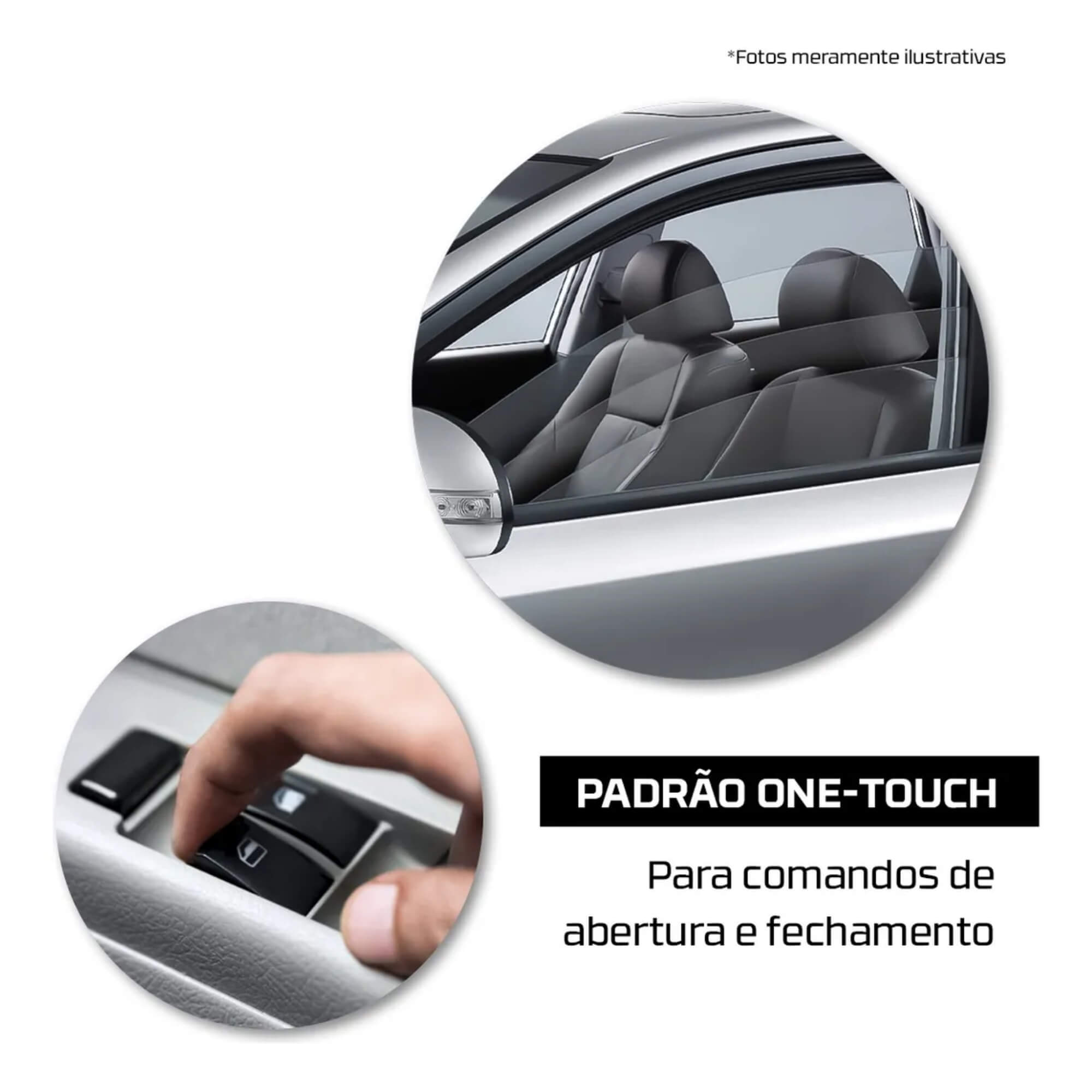 Módulo Subida de Vidro compatível c/ Santa Fé 2011 a 2013 Tury - Pro 4.34 F