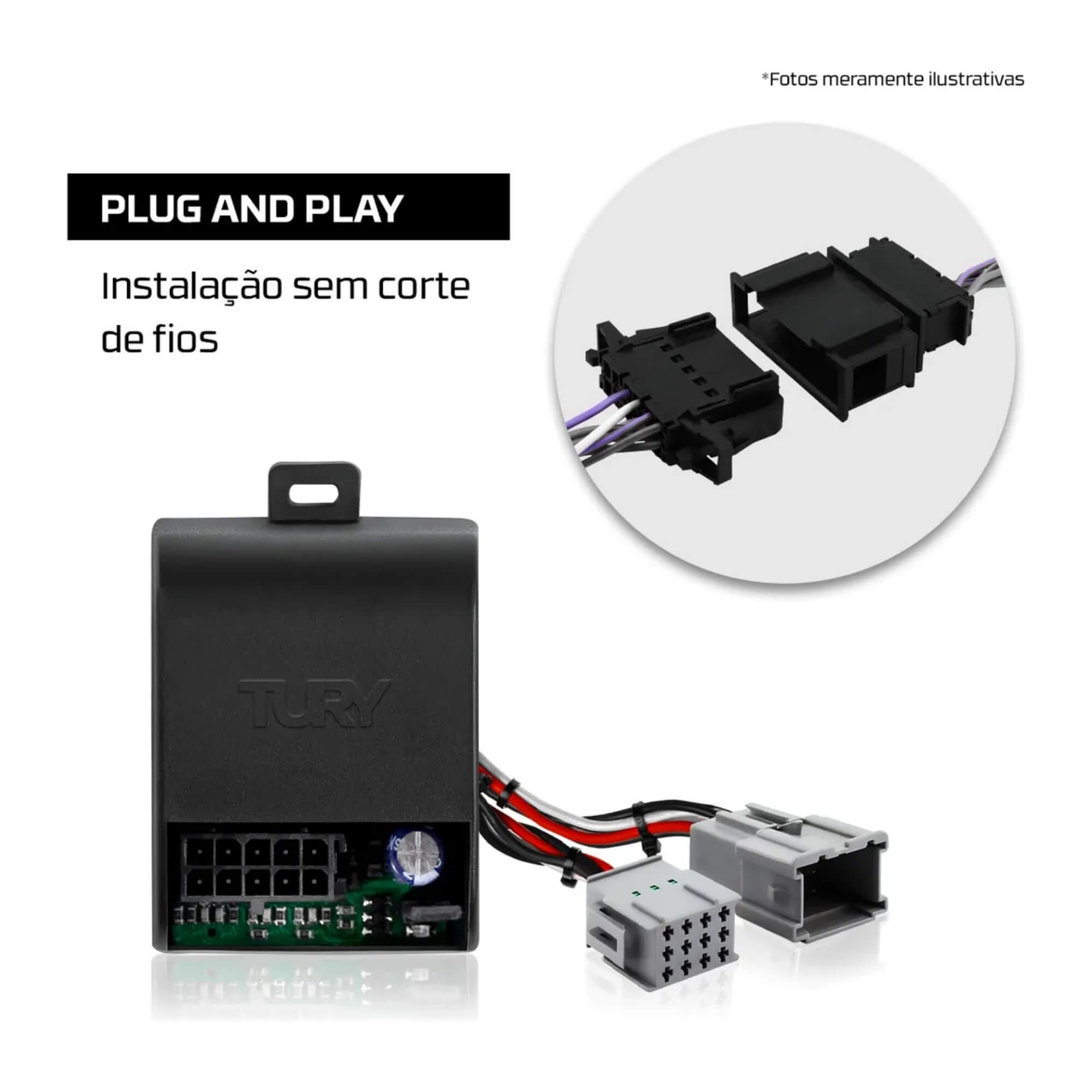 Módulo Tilt Down Retrovisor compatível c/ Frontier a partir de 2017 Tury - PARK 1.3.8 DJ